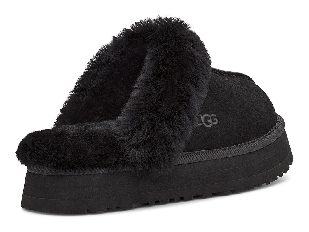 UGG Pantoffel »DISQUETTE«, Pantolette, Hausschuh, Clog, Slides mit angsagtem Plateau