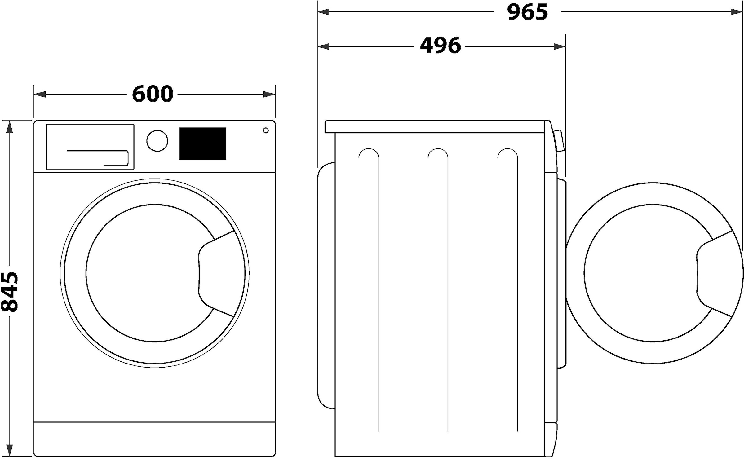 Privileg Waschmaschine MY TIME »PWF 774A MY TIME DE«, 7 kg, 1400 U/min, Quick Cycles – 5 Programme in unter 1 Stunde