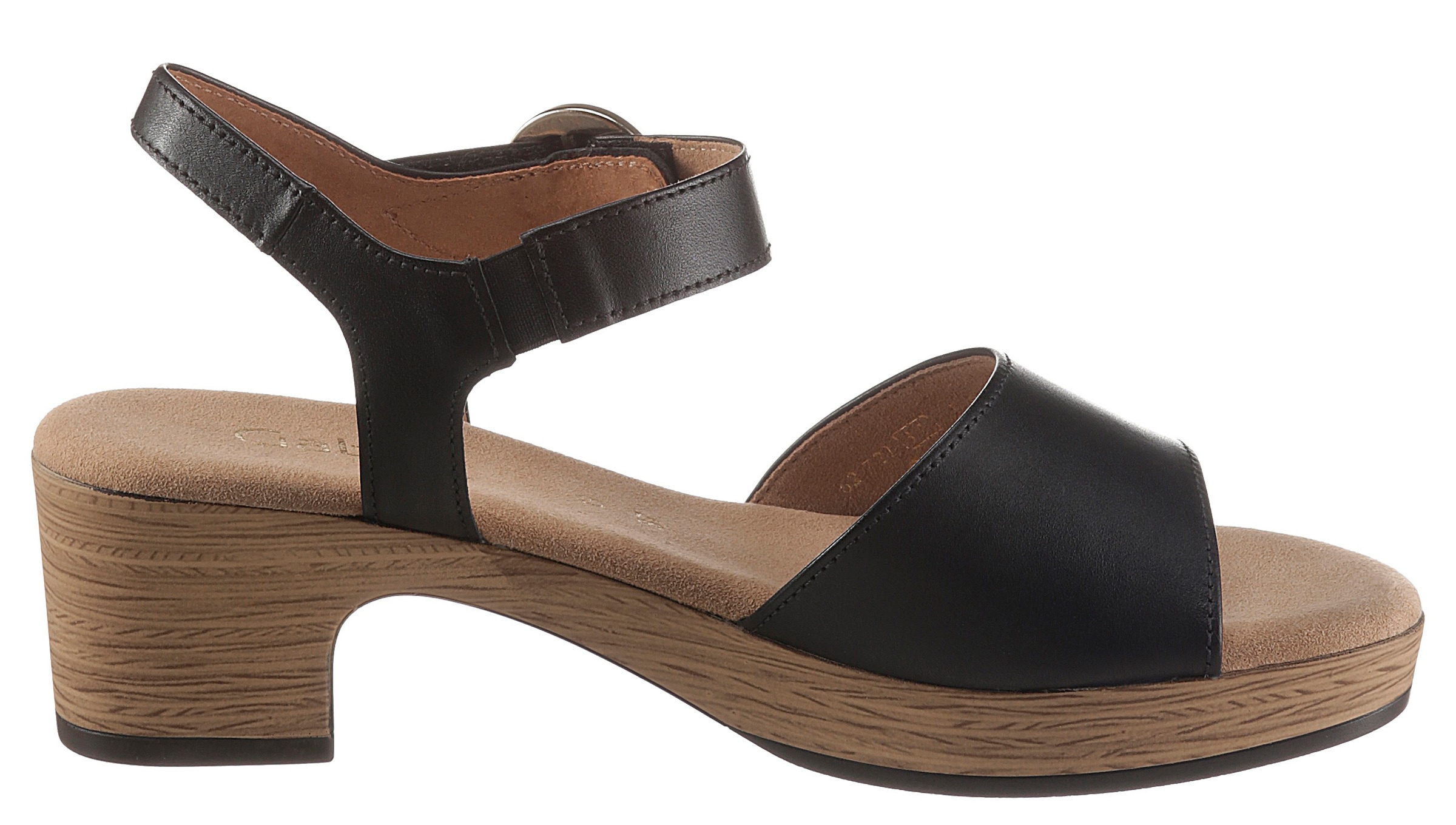 Gabor Sandalette »KRETA«, Blockabsatz, Sommerschuh, Sandale mit Zierschnalle, Weite G (weit)