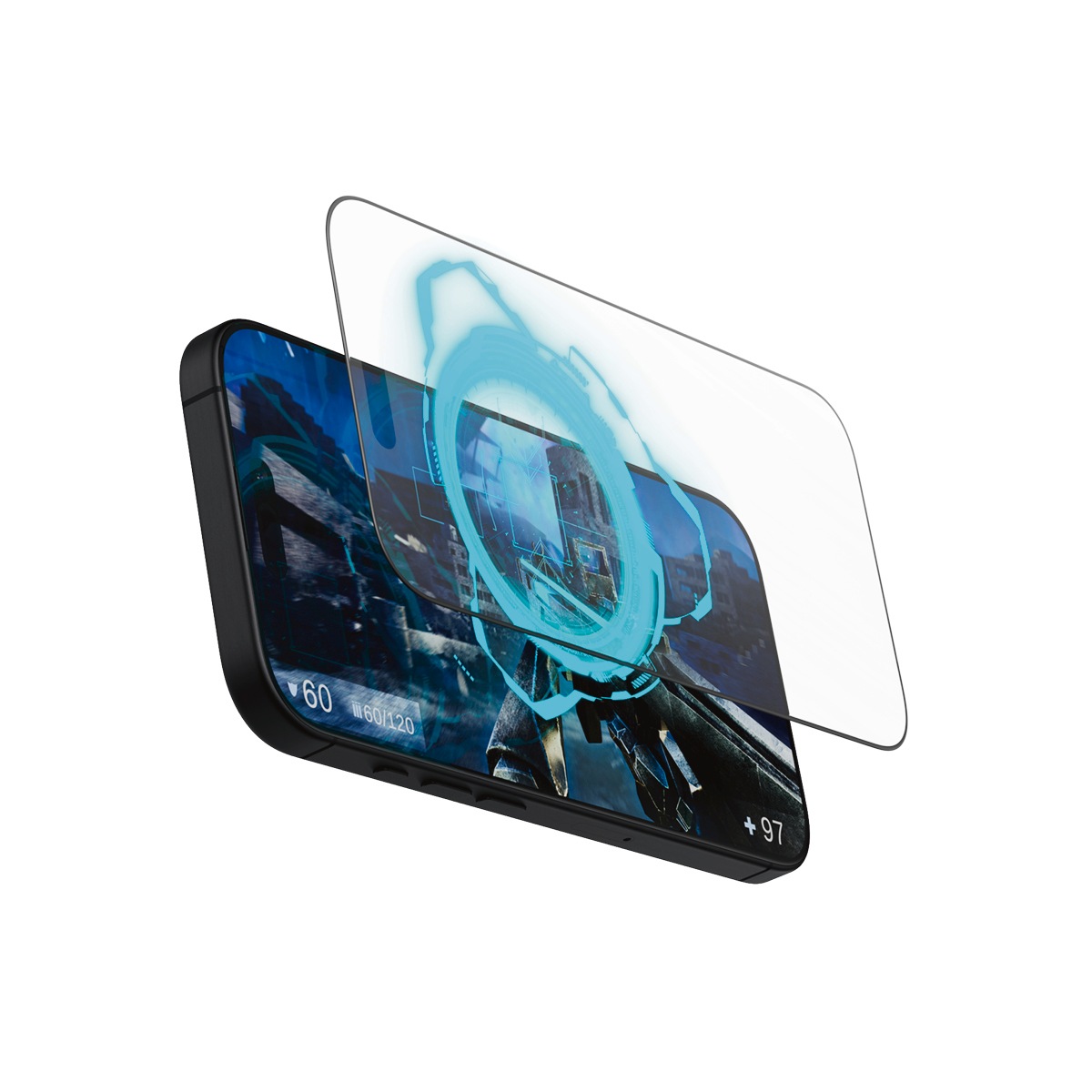 PanzerGlass Displayschutzglas »Gaming Screen Protection«, für Apple iPhone 16 Pro, Displayschutzfolie, Schutzfolie, Bildschirmschutz, kratz- & stoßfest