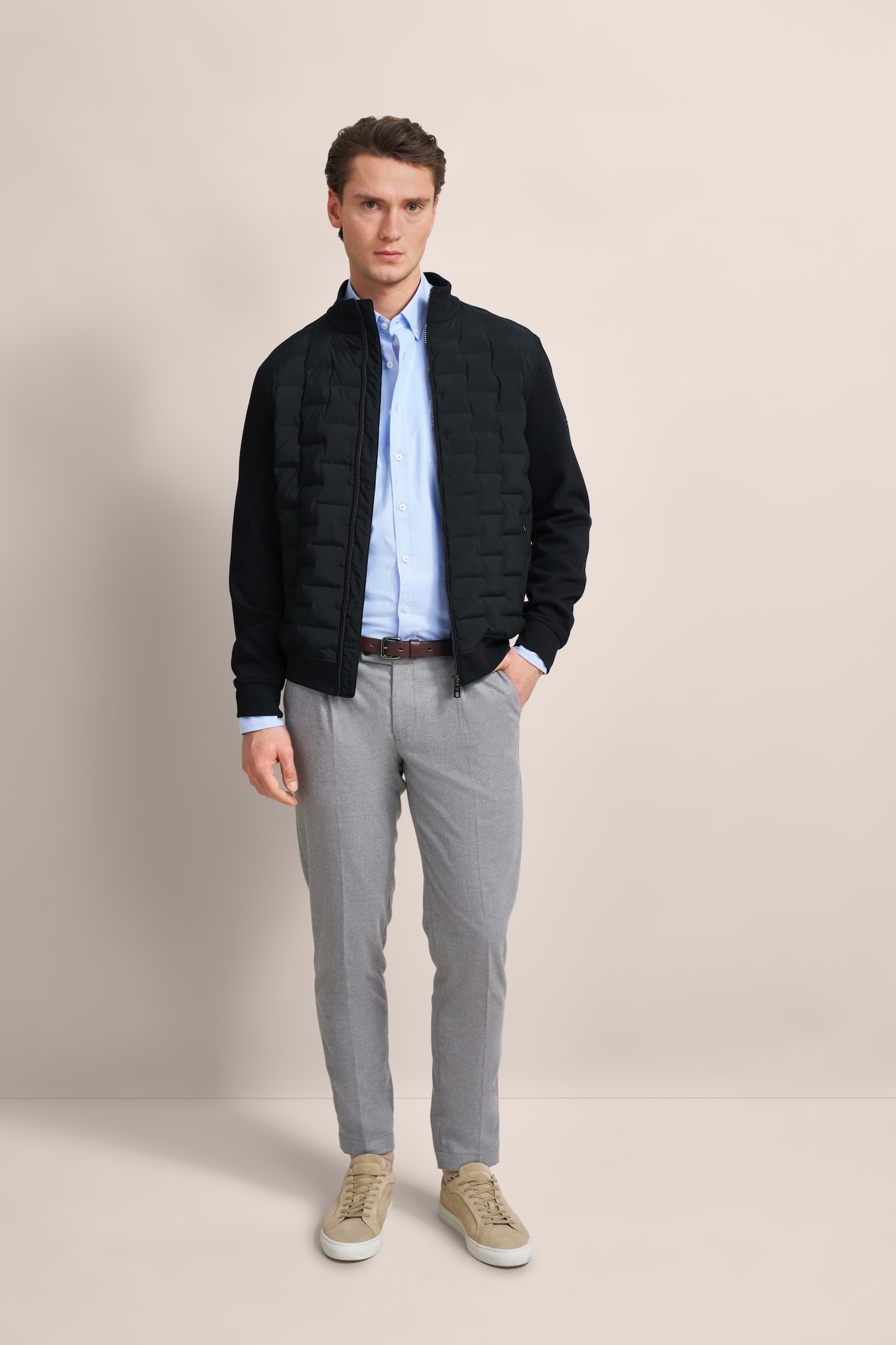 bugatti Sweatshirt, aus einem bequemen Baumwoll-Elasthan-Mix