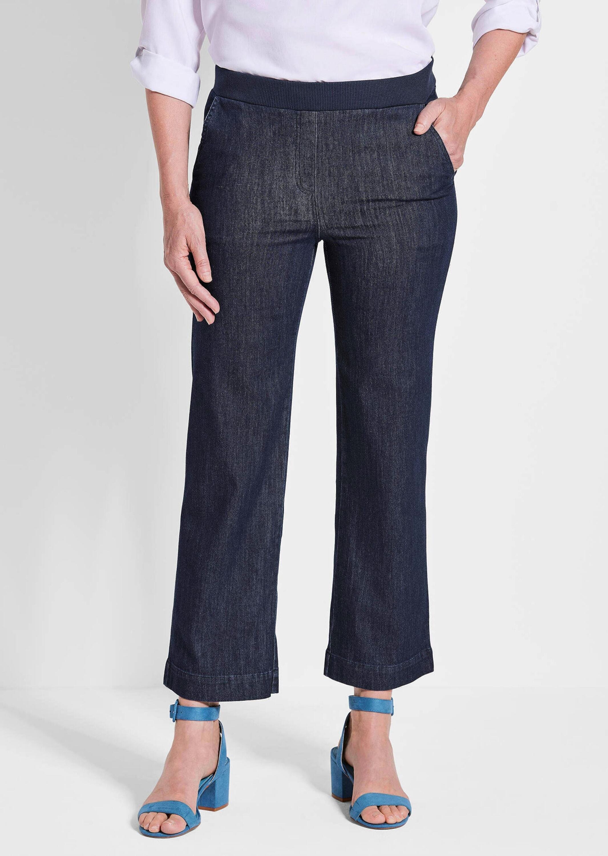 GOLDNER Stoffhose »Komfortable Denim-Hose VERA mit Stretch«