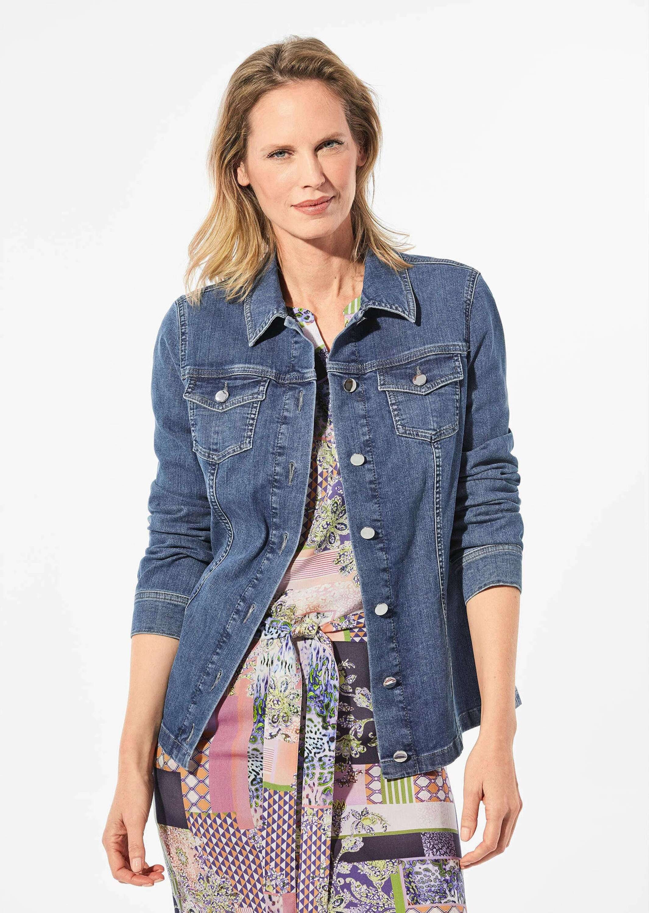 GOLDNER Kurzjacke »Kurzgröße Zeitlose Jeansjacke mit tollen Details« Ohne