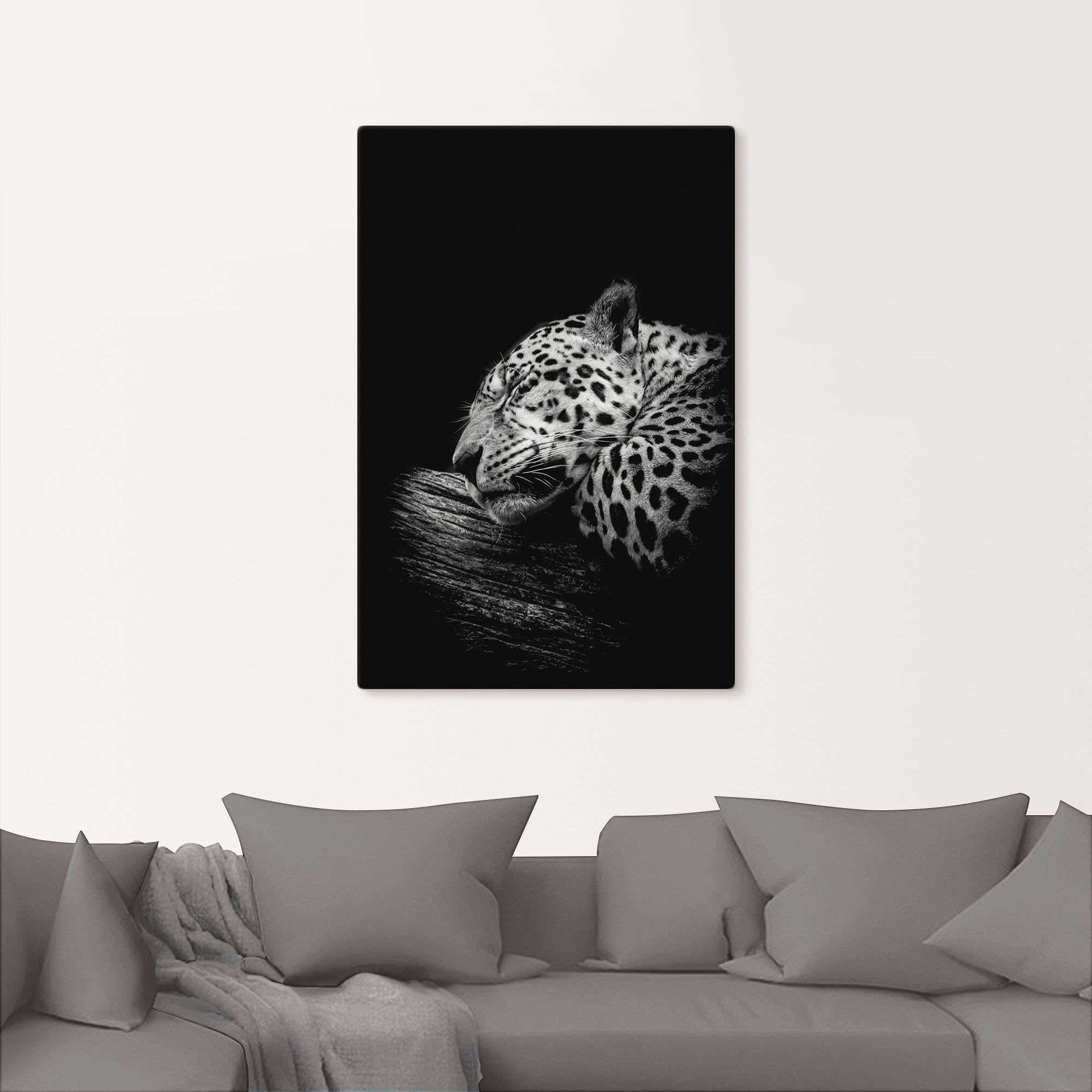 Artland Wandbild »Der Poster Wildtiere, in Alubild, verschied. Jaguar«, OTTO Größen Outdoorbild, als St.), schlafende bei Leinwandbild, (1