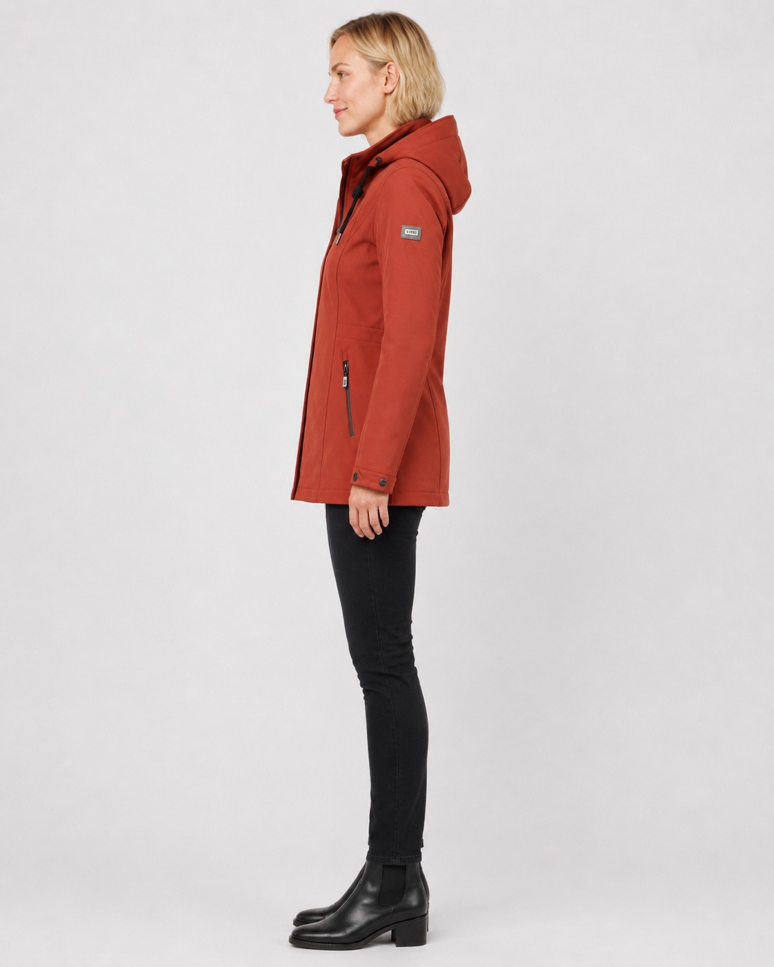 DEPROC Active Softshellparka »Softshellparka Neeke – 3-Lagen-Laminat mit Fleece-Innen« mit abnehmbarer Kapuze