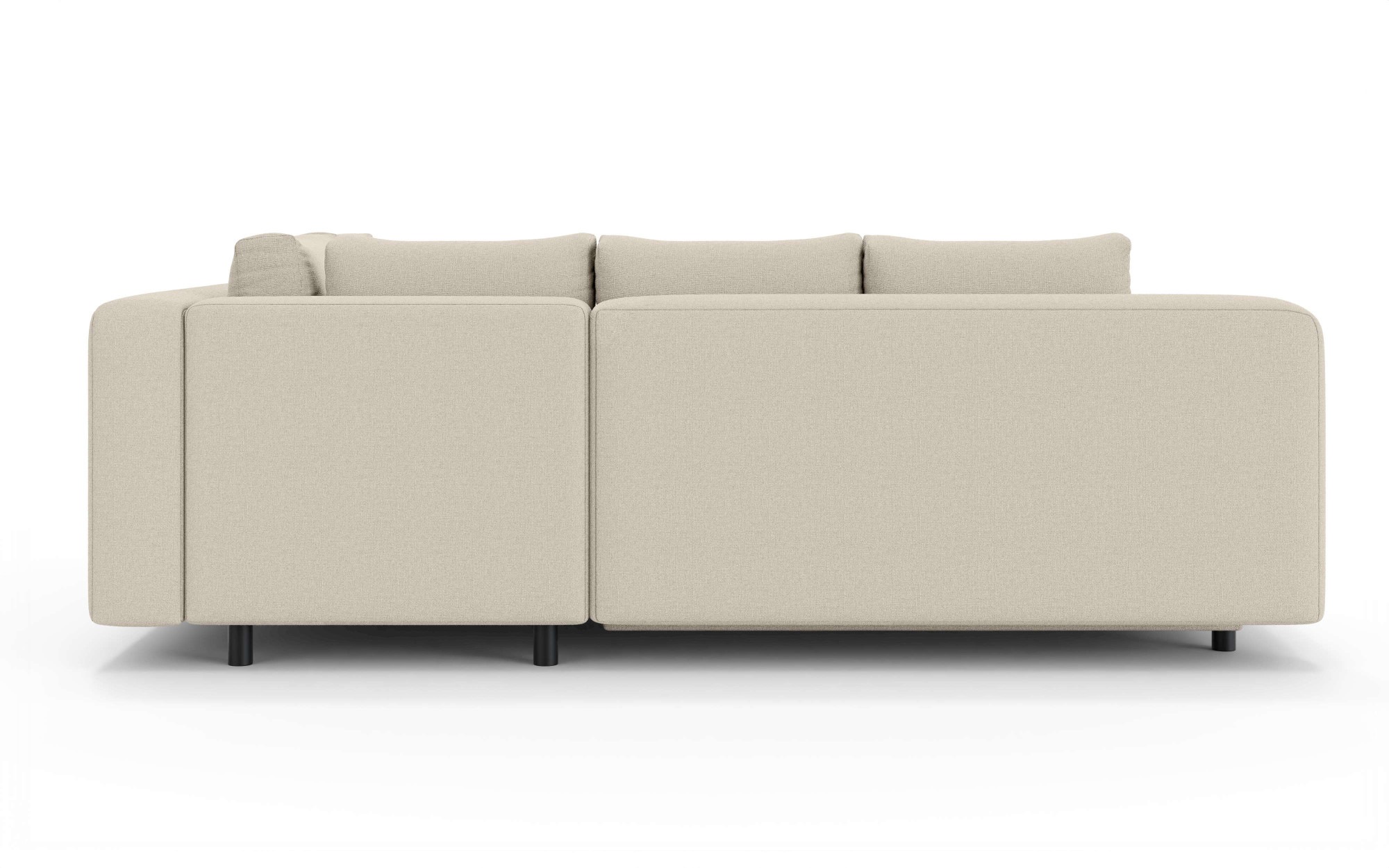 Home affaire Ecksofa »LENNARA Schlafsofa mit Bettkasten, Maße B/T/H: 234/179/85 cm«, L-Form mit Ottomane rechts/links, mit Wellenunterfederung