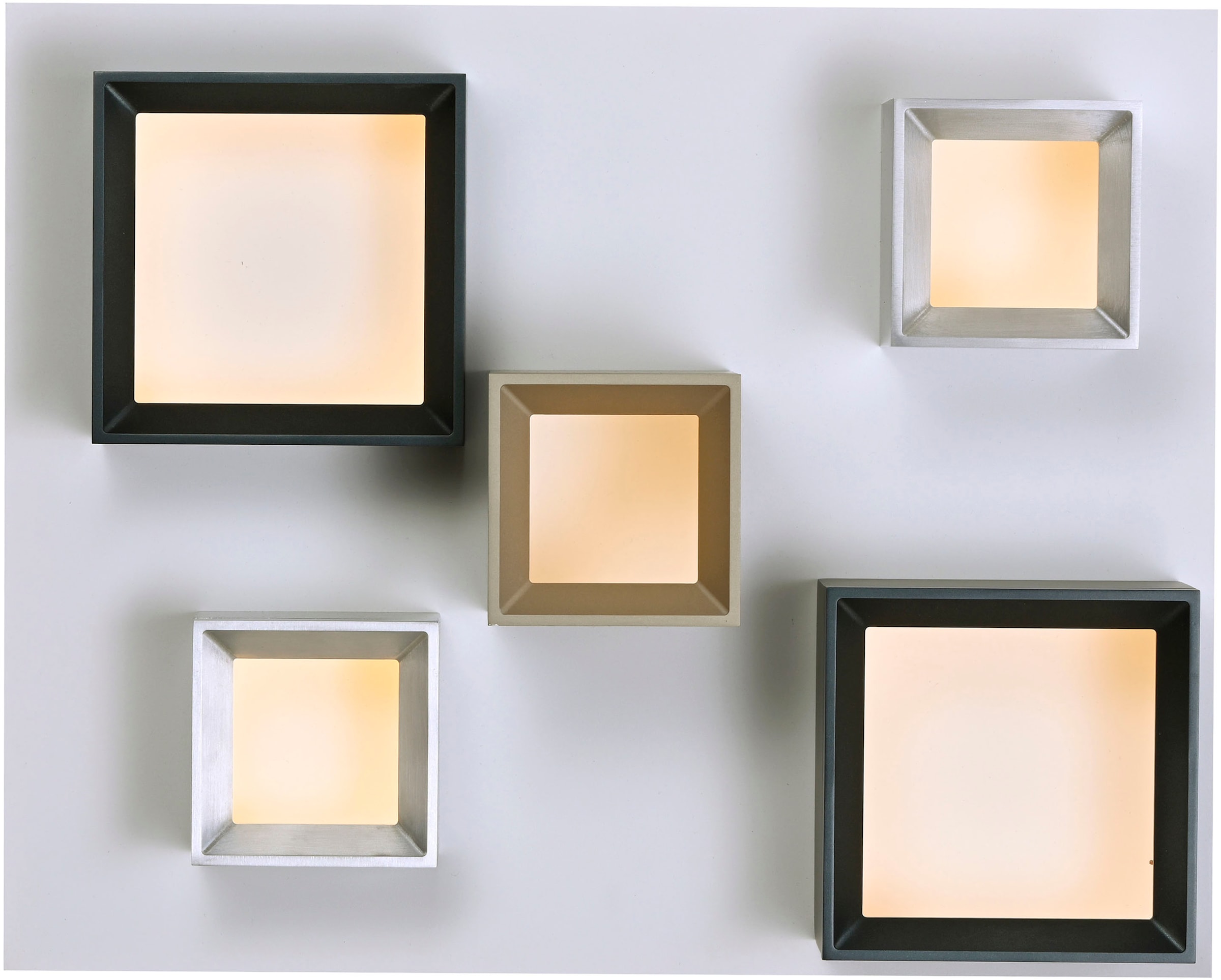 Neuhaus PURE LED Deckenleuchte »PURE Manhattan« LED-Board 1 Stk. warmweiß - kaltweiß Stufenloses dimmen per Funk-Fernbedienung, CCT, Multicolor