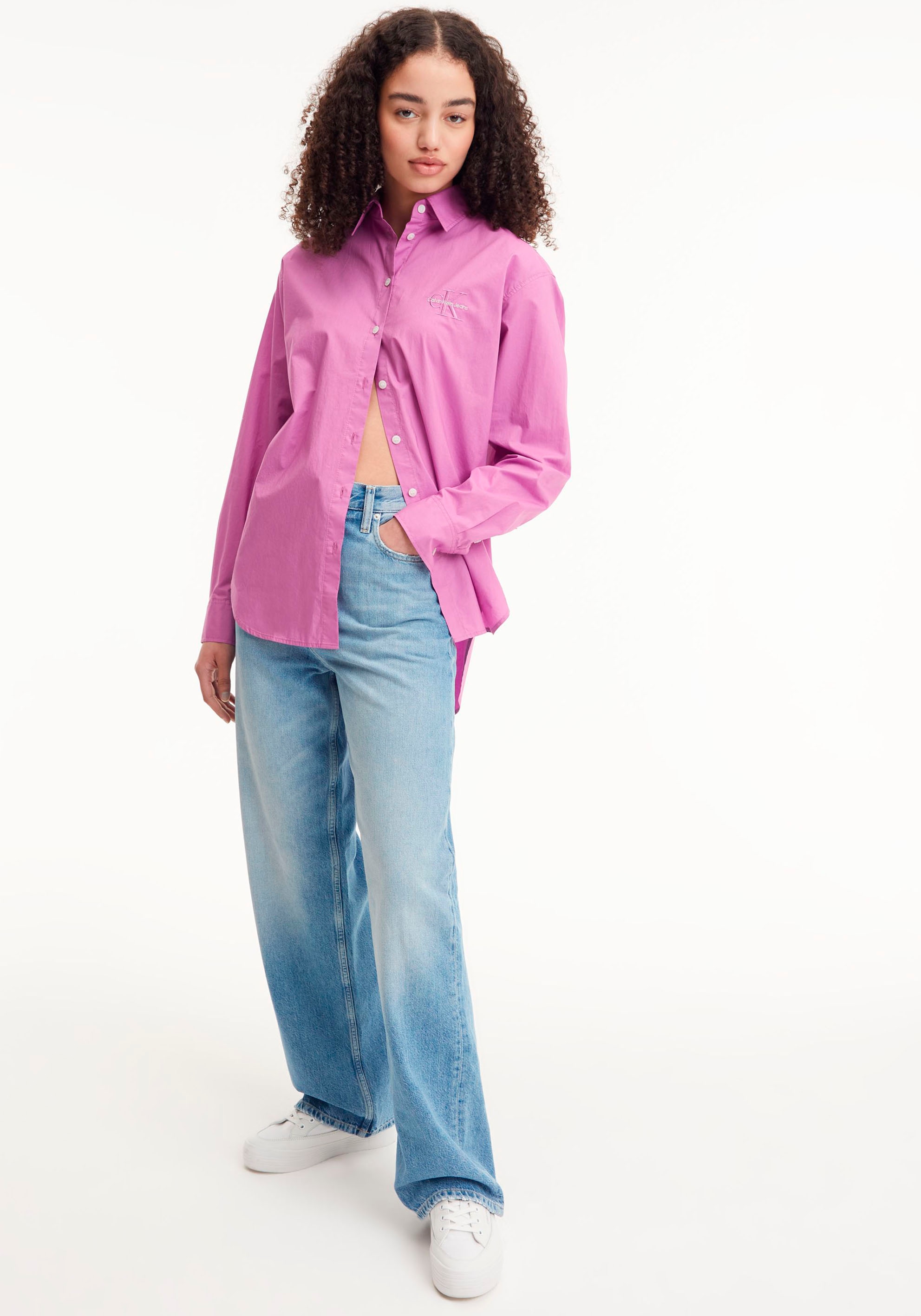Calvin Klein Jeans Blusenshirt, mit Hemdblusenkragen kaufen bei OTTO