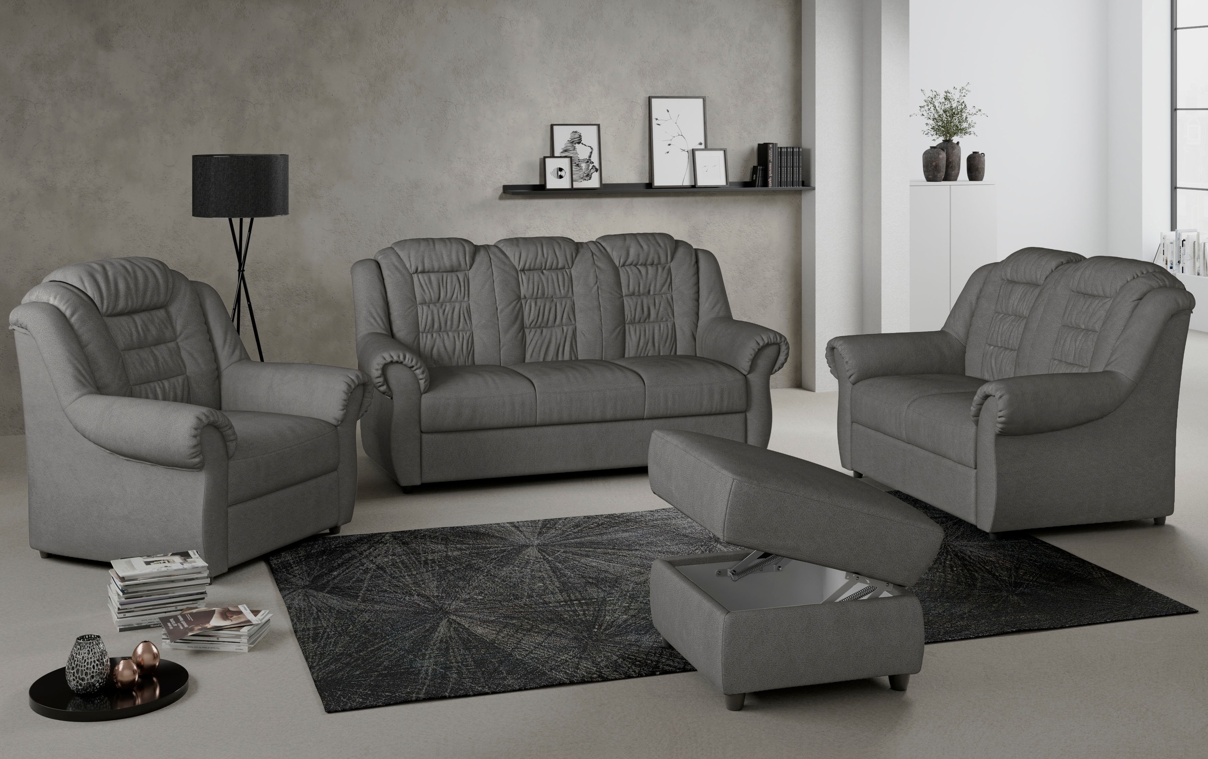 Home affaire Sessel »Boston«, im klassischem Design mit hoher Rückenlehne