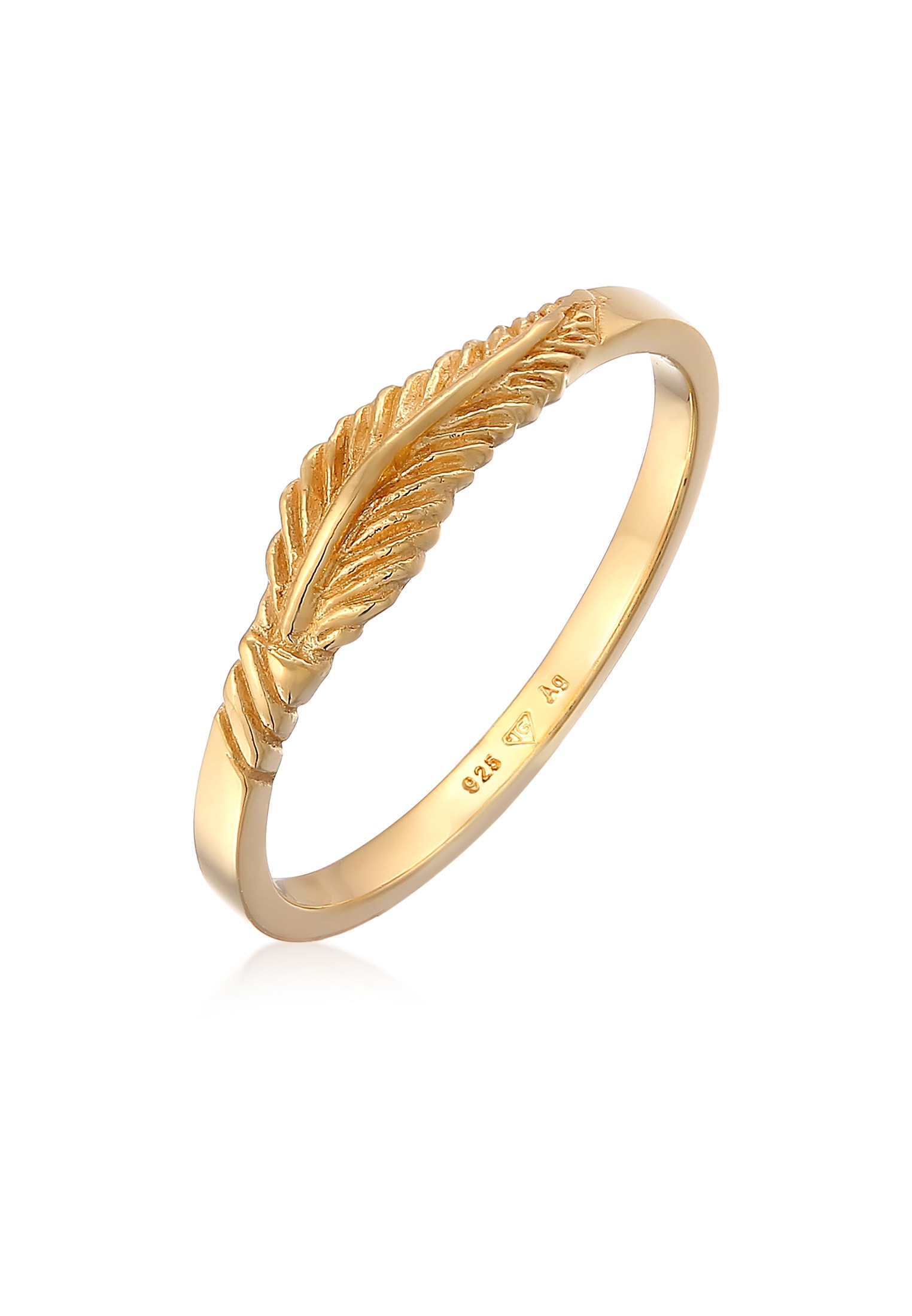 Elli Silberring »Ring Feder Flügel Boho Trend Festival 925 Silber«