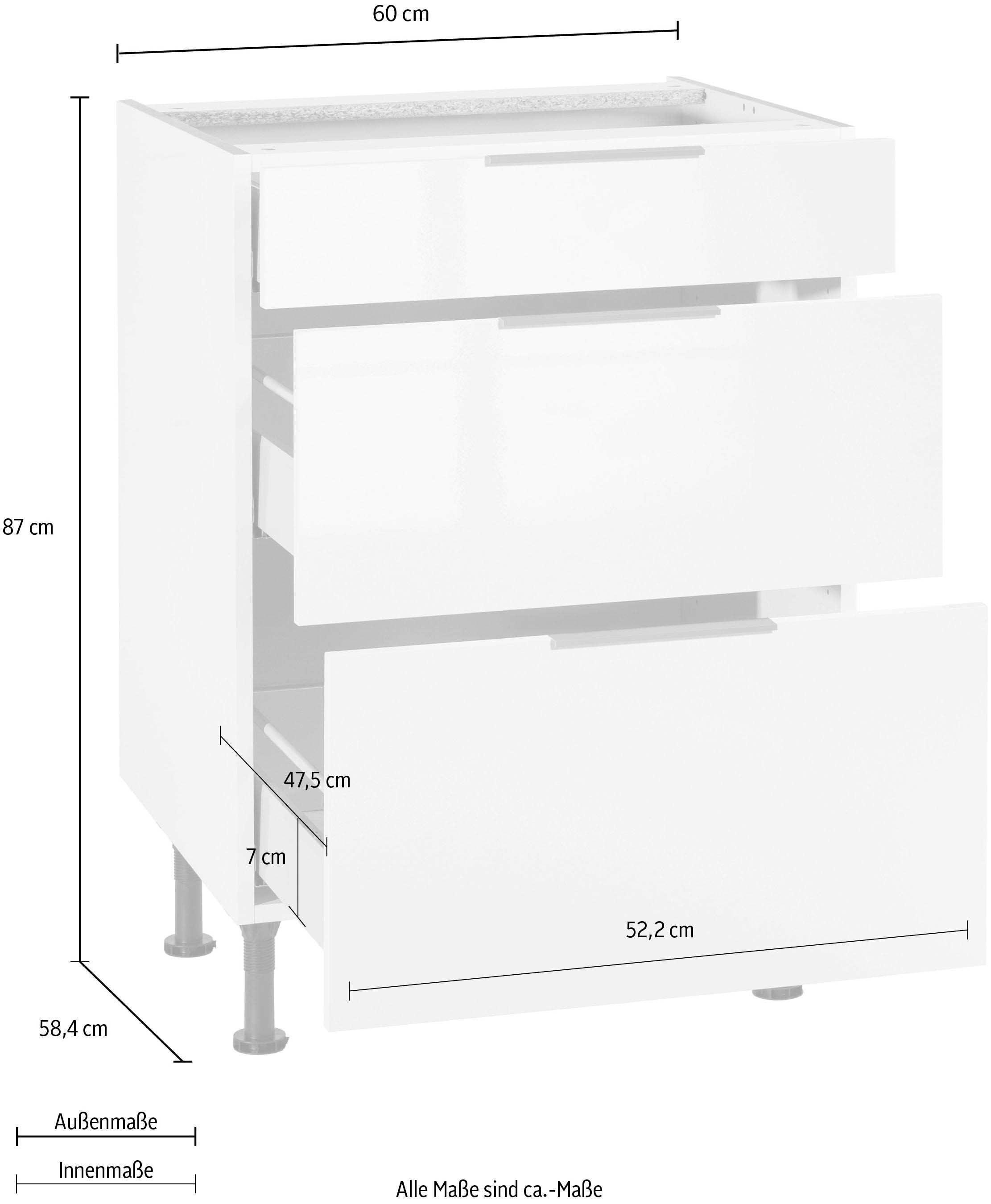 OPTIFIT Unterschrank »Tara«, mit Vollauszug und Soft-Close-Funktion, Breite 60 cm