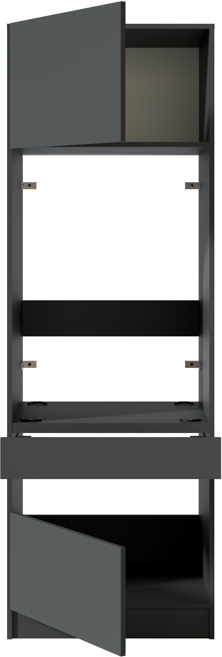 BASIC by Balculina Waschmaschinenumbauschrank »Washhome B/T/H 68x200x68 cm« 1 Stk. tlg. Breite 68cm, ausziebarer Tablerboden