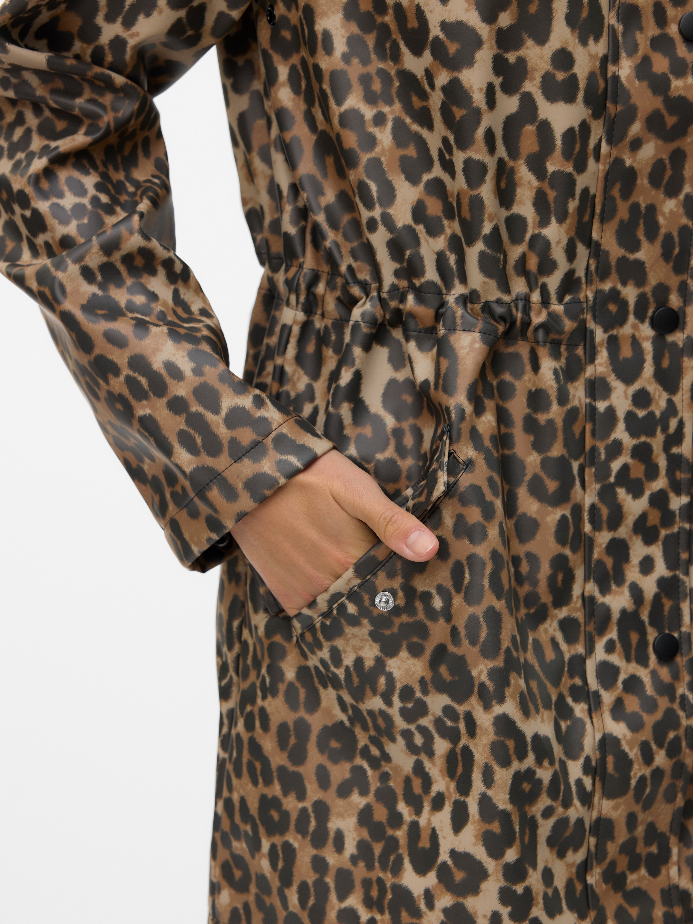 Vero Moda Outdoorjacke »VMMALOU COATED PRINTED JACKET NOOS«, mit Kapuze