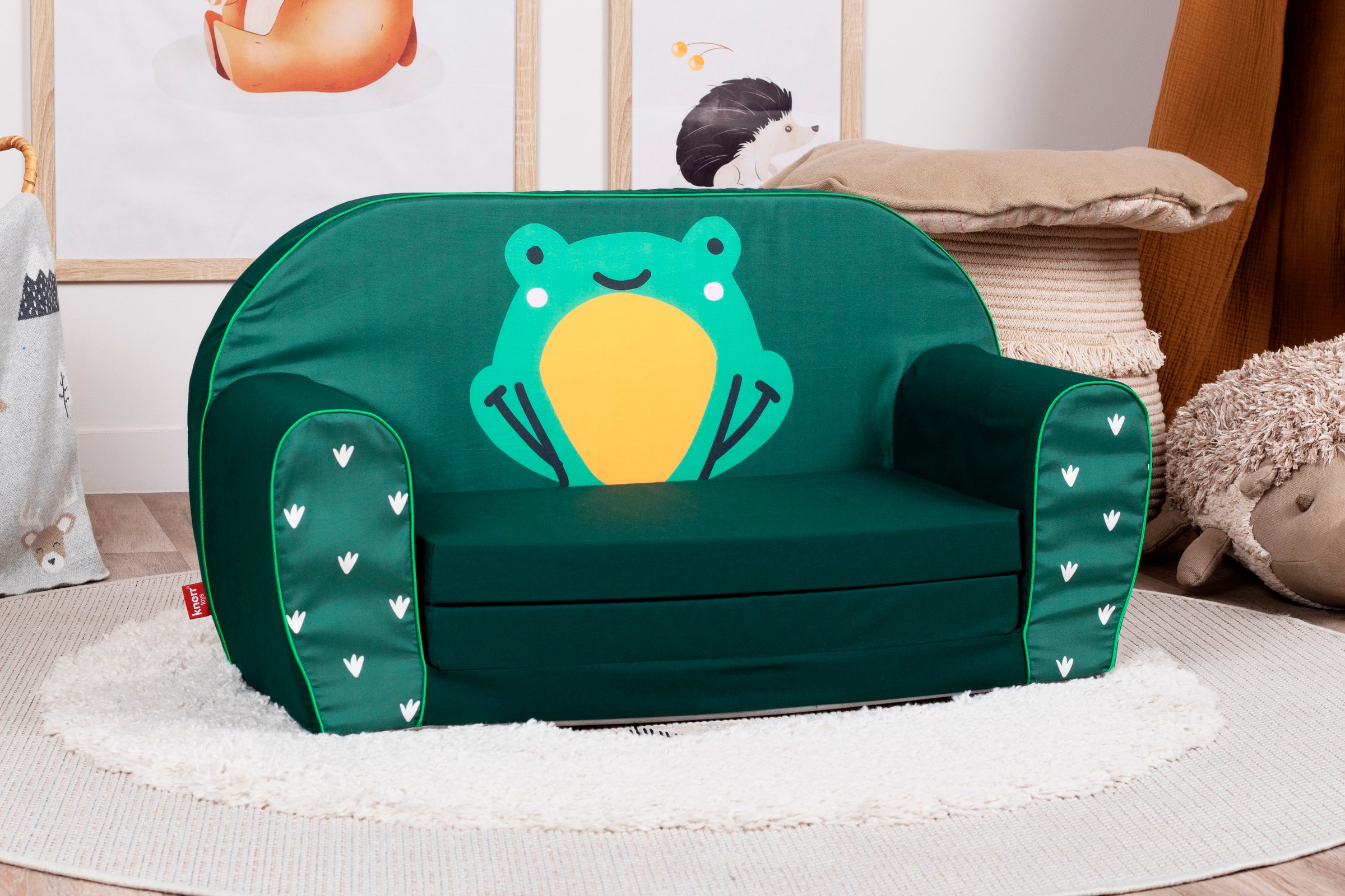 Knorrtoys® Sofa »Green frog« für Kinder; Made in Europe