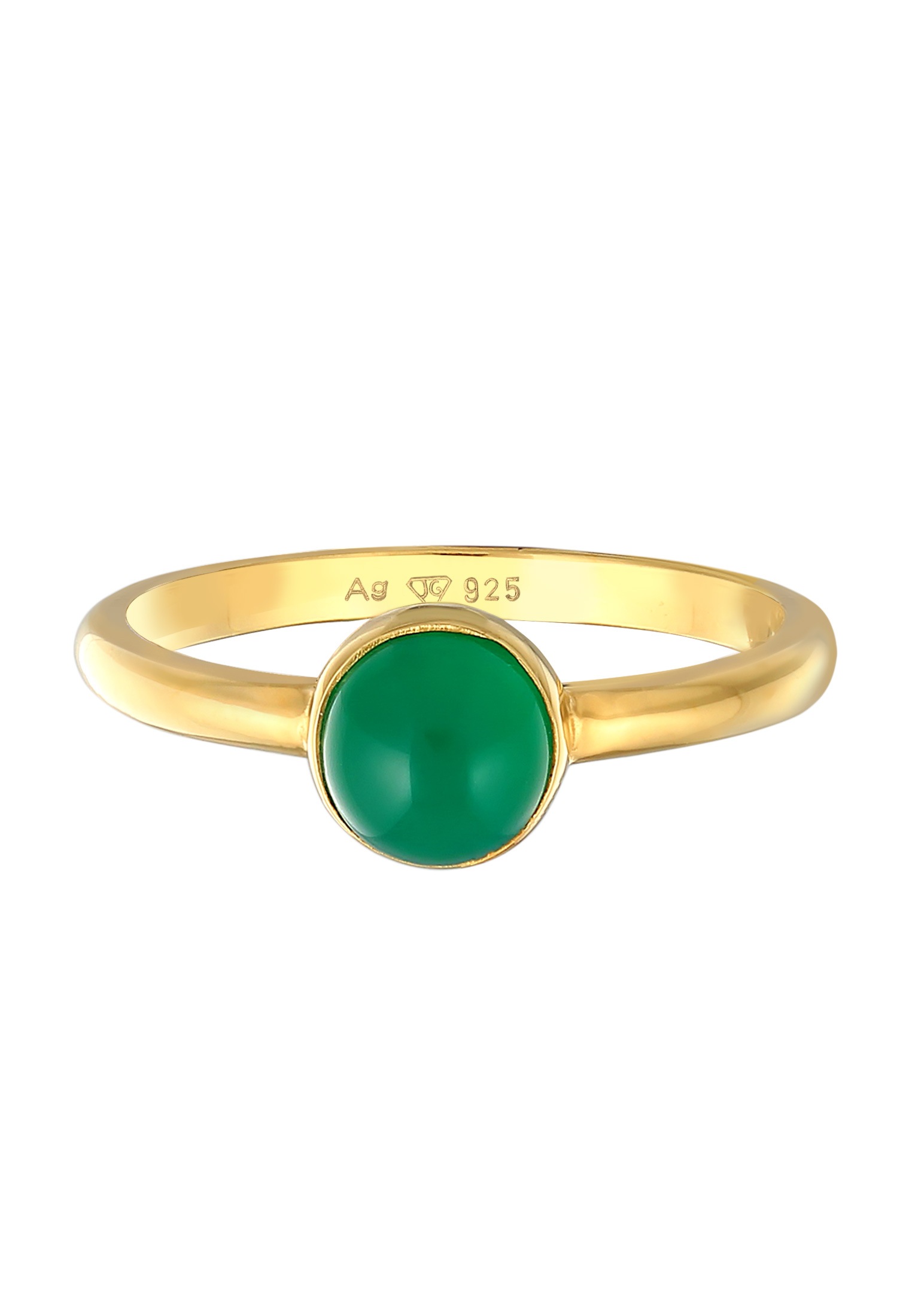 Elli Premium Silberring »Ring Achat Edelstein Solitär 925 Silber«