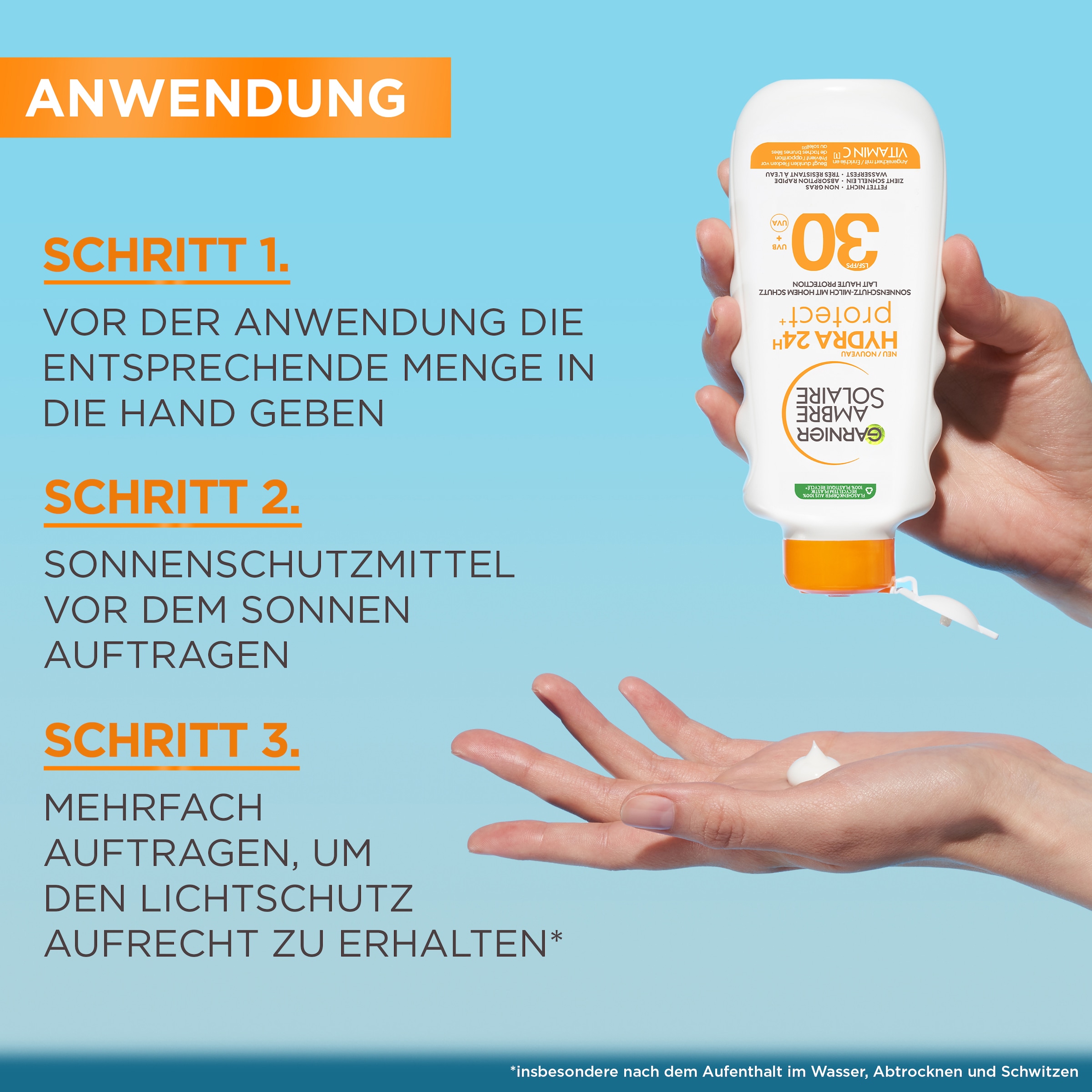 GARNIER After Sun-Spray »Garnier Ambre Solaire Hydra Protect+ 24h LSF 30«