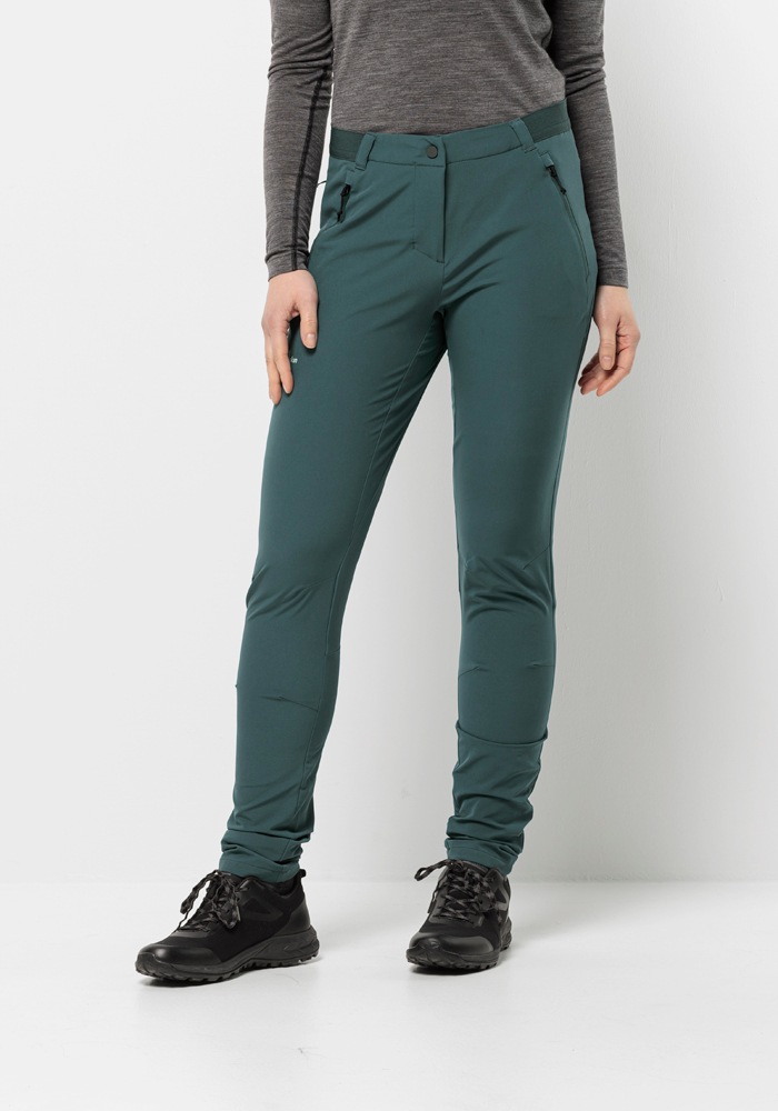 Jack Wolfskin Damen Softshellhose »GEIGELSTEIN SLIM PANTS W« in grün, Größe 44