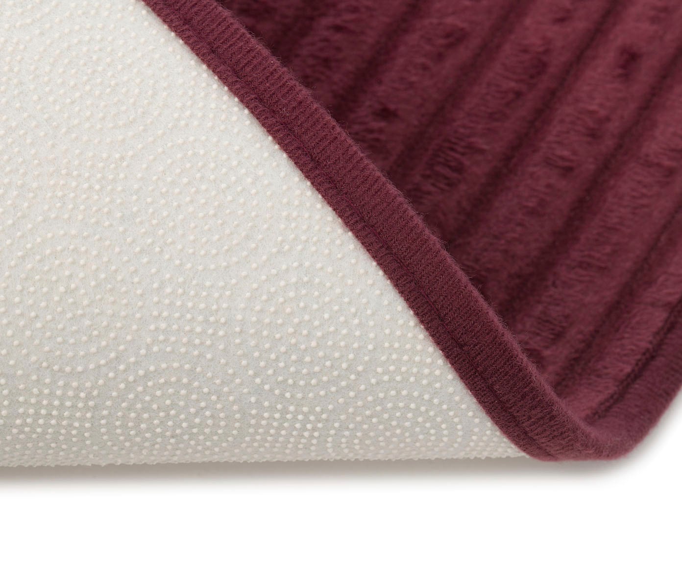 Gözze Badematte »Berlin« Höhe 7 mm rutschhemmend beschichtet fußbodenheizungsgeeignet Badteppich, Uni Farben, Cord Optik, waschbar