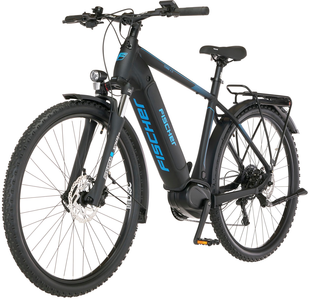 FISCHER Fahrrad E-Bike »TERRA 4.5i 522«, 10 Gang, Shimano, Deore, Mittelmotor 250 W, (mit Schloss), Pedelec, Elektrofahrrad für Damen u. Herren