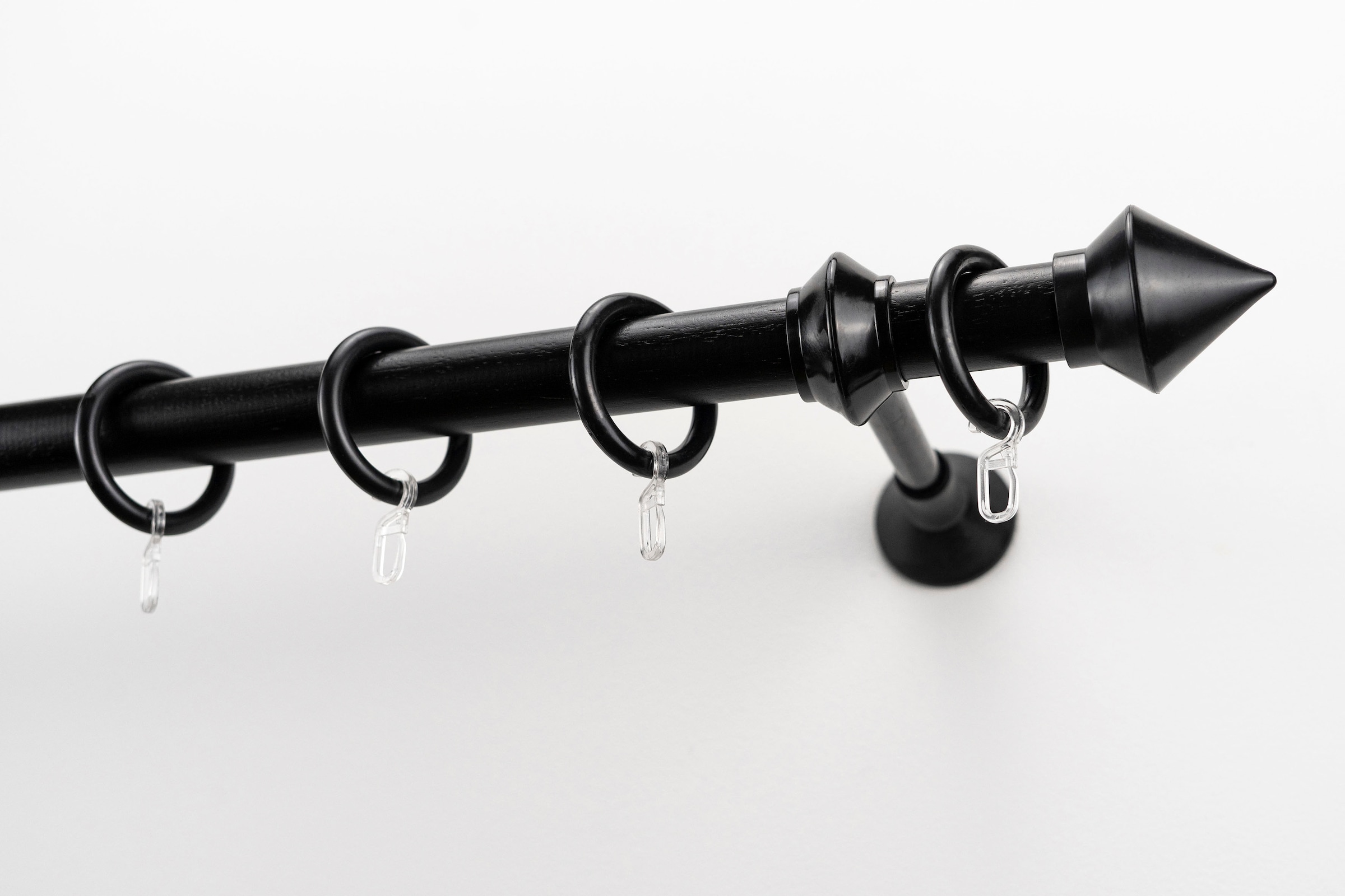 GARESA Gardinenstange 2 Kunststoff, verlängerbar, online »PALMI«, bei Ringe Wunschmaßlänge, Vorhanggarnitur OTTO läufig-läufig, Spitze, Endknopf mit