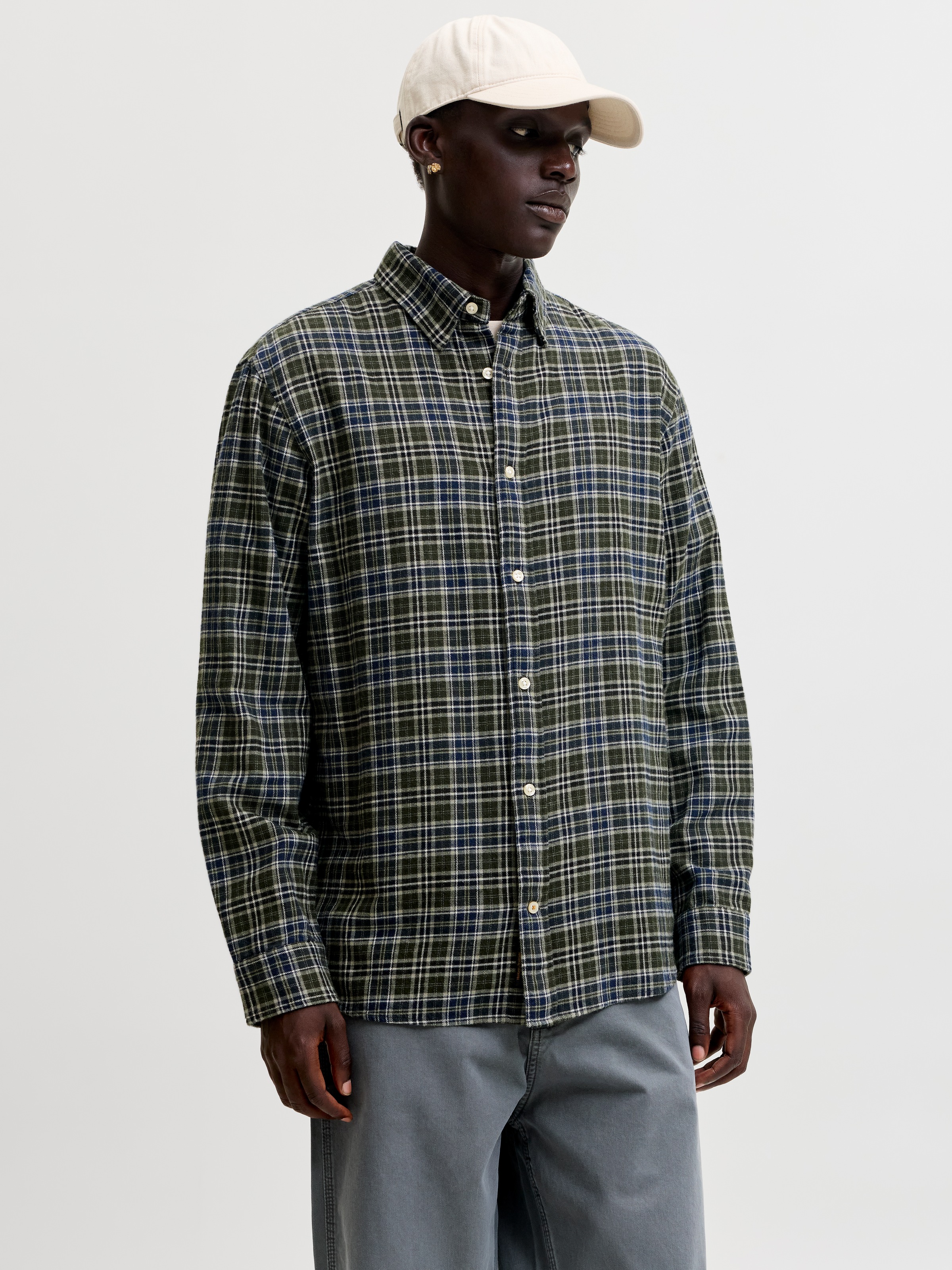 Jack & Jones Langarmhemd »JJEFIELD CHECK SHIRT LS SN« Baumwolle, normal geschnitten