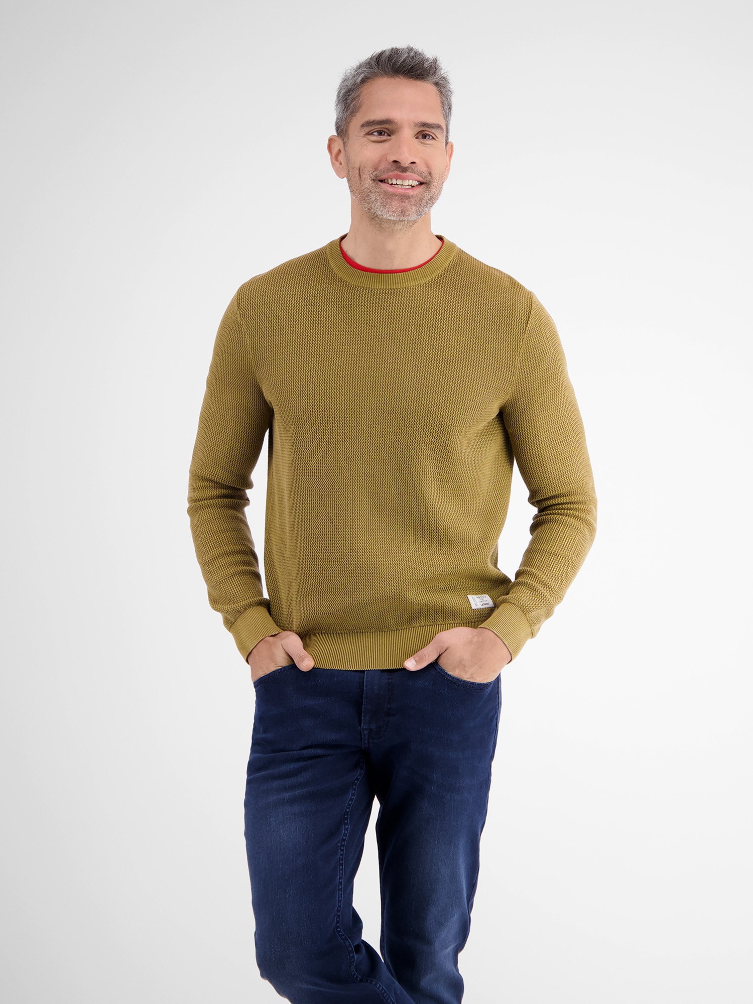 LERROS Strickpullover »LERROS Strickpullover, O-Neck«