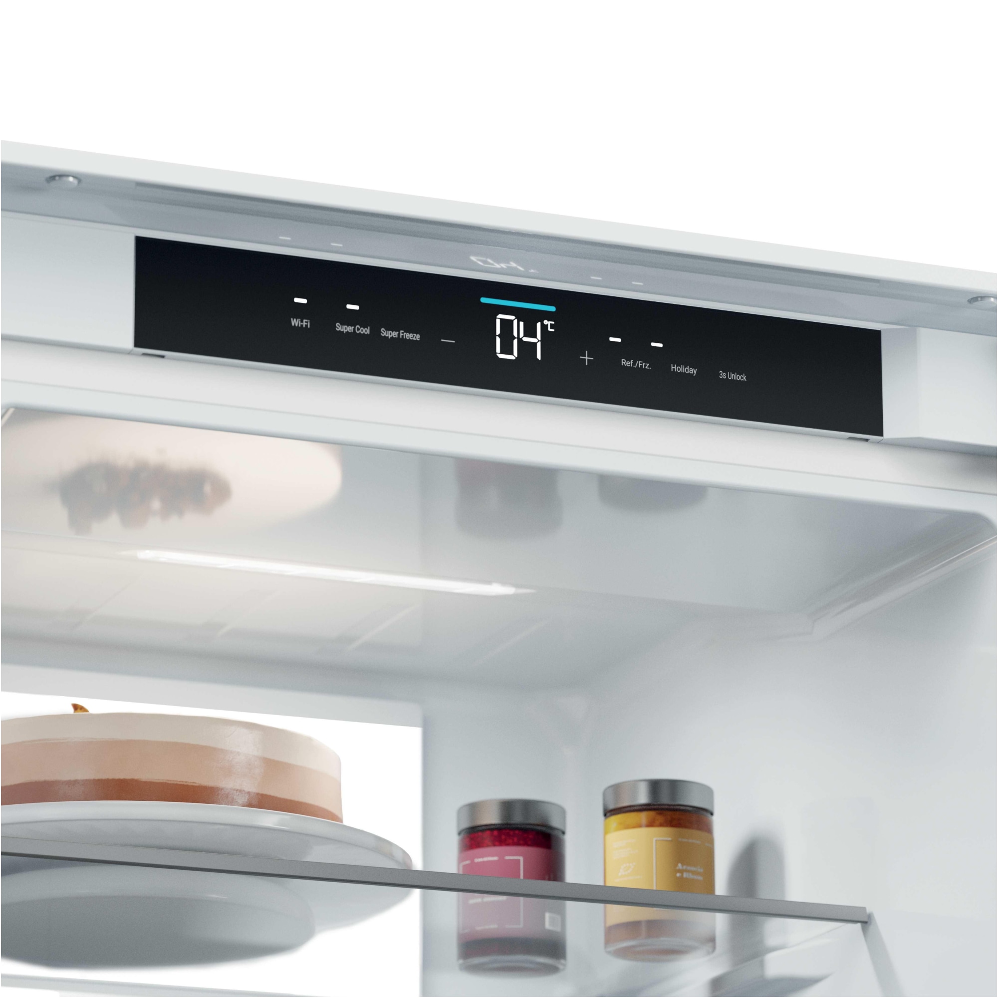 Haier Einbaukühlgefrierkombination ID Titanium 2 »HBQW5518D« 177,2 cm hoch 54 cm breit Humidity Zone: Obst, Gemüse und Salat 2x länger frisch halten