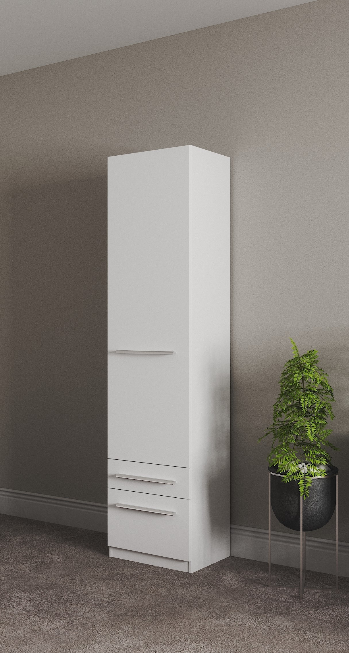 priess Kleiderschrank »Schrank Garderobe Wäscheschrank Barcelona in 5 Breiten«, viel Stauraum, geräumige Schubkästen, mit Spiegel, MADE IN GERMANY