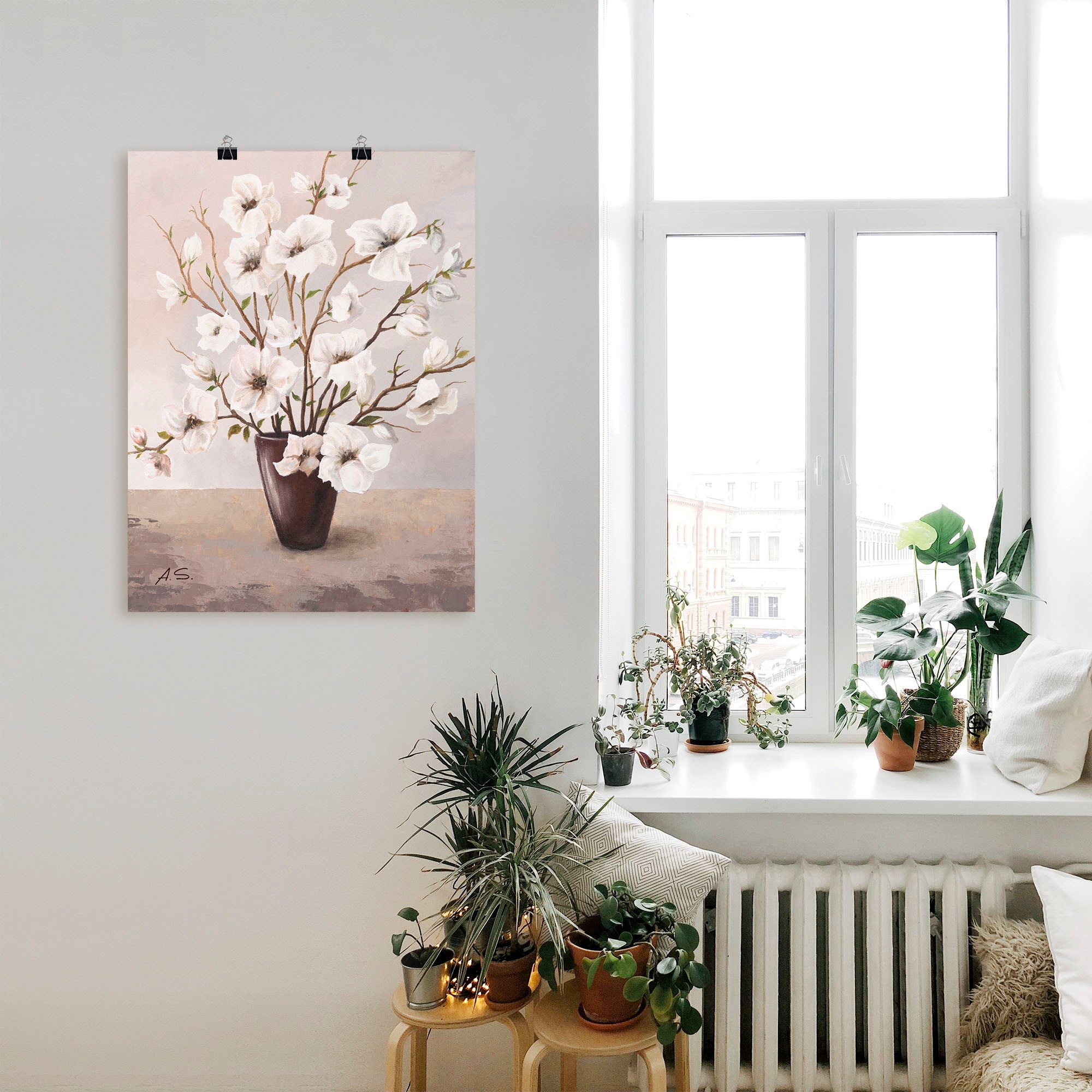 Artland Wandbild »Magnolien«, Blumen, (1 St.), als Leinwandbild, Poster in verschied. Größen
