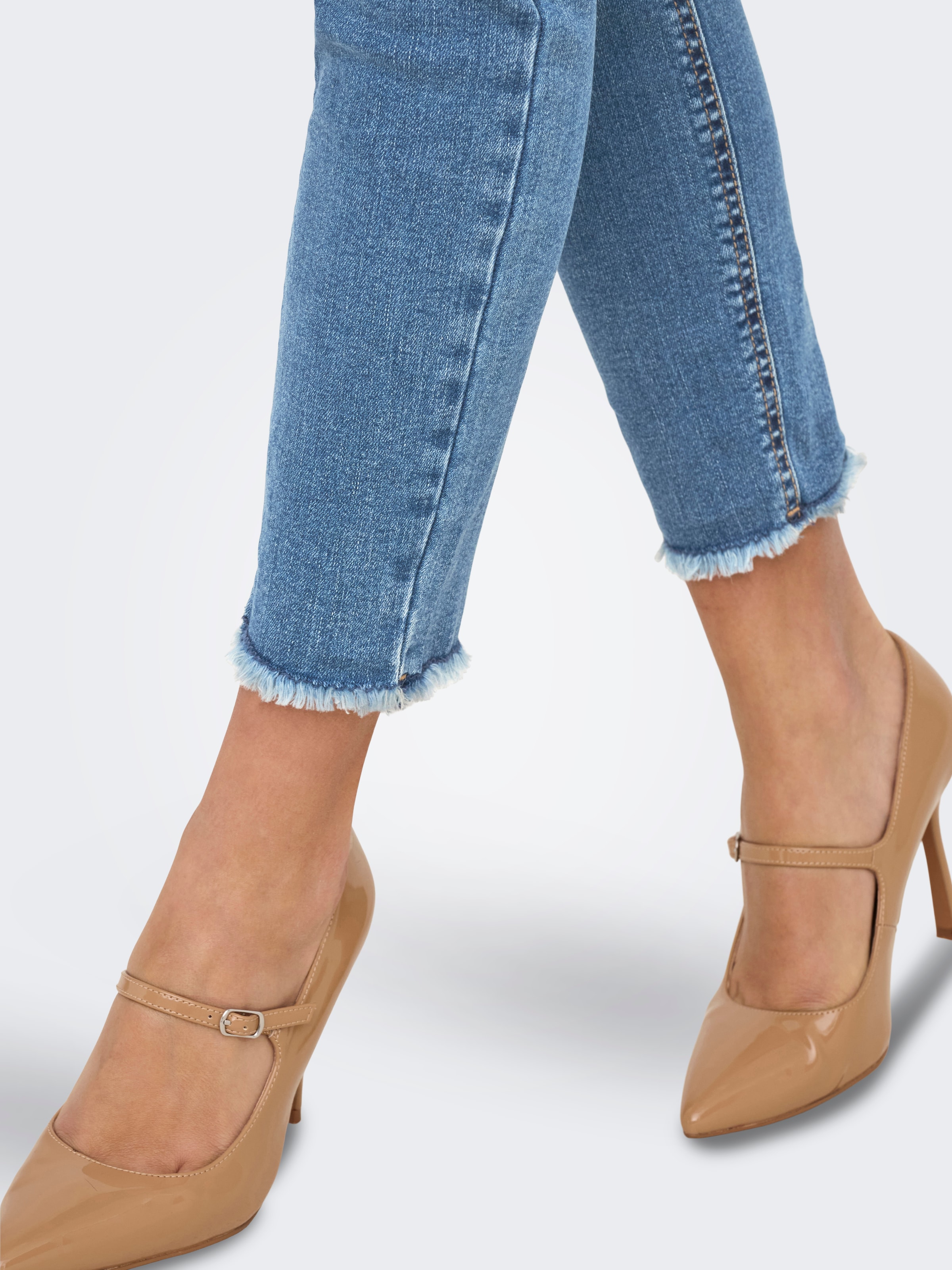 ONLY Skinny-fit-Jeans »ONLBLUSH MID WAIST ANK RW SKINNY DES DNM«