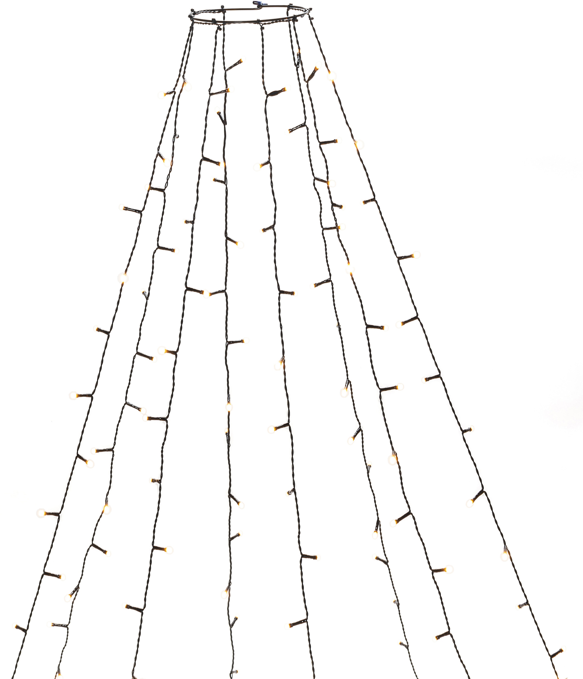 KONSTSMIDE LED-Baummantel »Weihnachtsdeko Online Shop Timer«, Dioden, Ring 8h 8 aussen, 15, im Ø à bernsteinfarbene Christbaumschmuck, vormontiert 50 OTTO Stränge