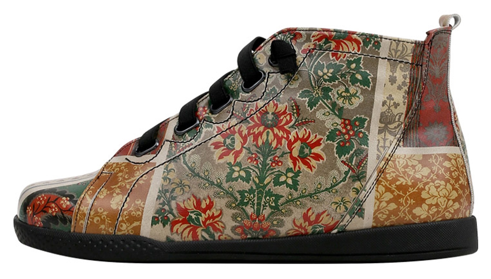 DOGO Schnürboots »Floral Scented, vegan«, mit buntem Blumenmuster