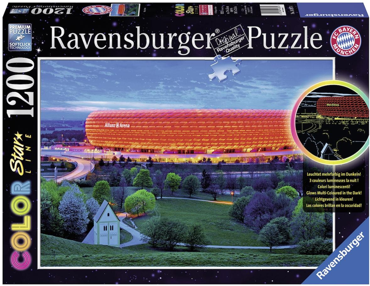 Ravensburger Puzzle »Color Star Line, Allianz Arena«, leuchtet im Dunkeln, Made in Germany, FSC® - schützt Wald - weltweit