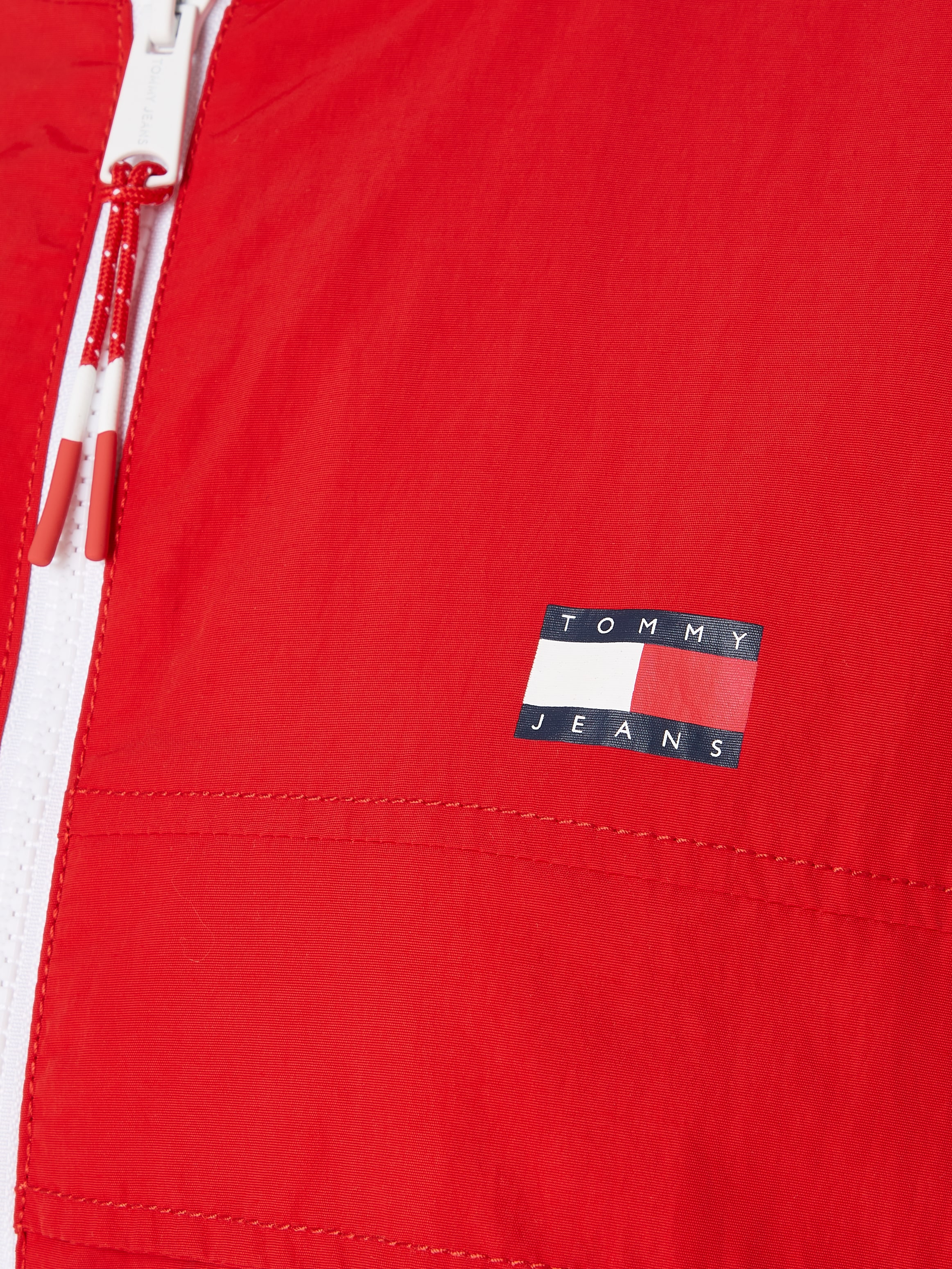 Tommy Jeans Windbreaker »TJW CHICAGO WINDBREAKER EXT«, mit Kapuze, mit kontrastfarbenen Reißverschlüssen