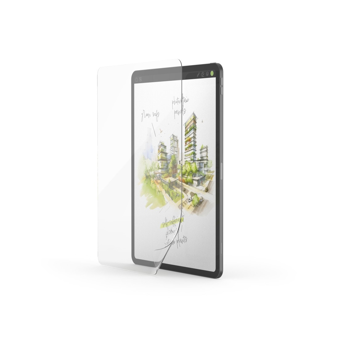 Hama Displayschutzglas »Displayschutzfolie für Apple iPad Air 13 Zoll, Paperlike Schreibfolie« für Apple iPad Air 13" (2024/2025/2026) Paperlike Oberfläche, 0,13 mm dünn, vollflächig haftend, flexibel