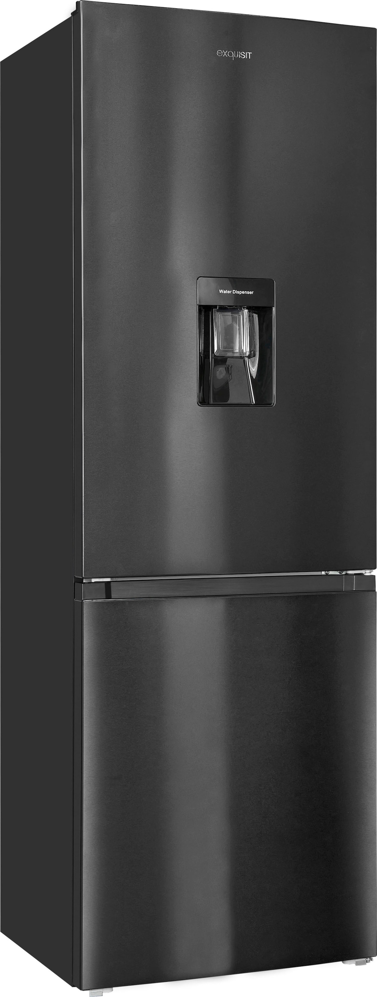 exquisit Kühl-/Gefrierkombination »KGC320-95-E-WS-040C«, KGC320-95-E-WS-040C inoxlook-az, 185,8 cm hoch, 60 cm breit