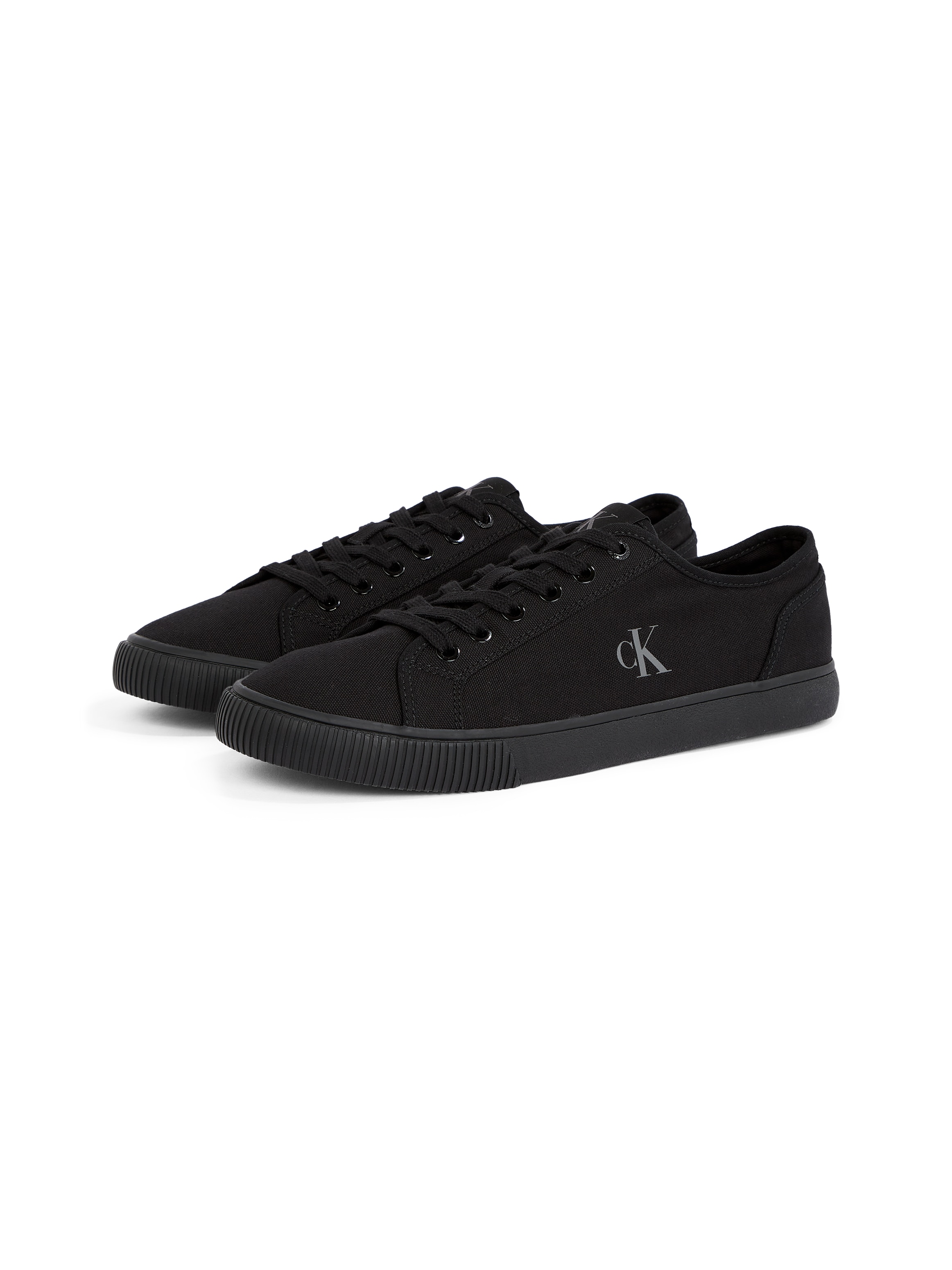 Calvin Klein Jeans Sneaker »ESS VULC LOW MG CANVAS«, Schnürschuh, Halbschuh, Freizeitschuh in klassischer Optik