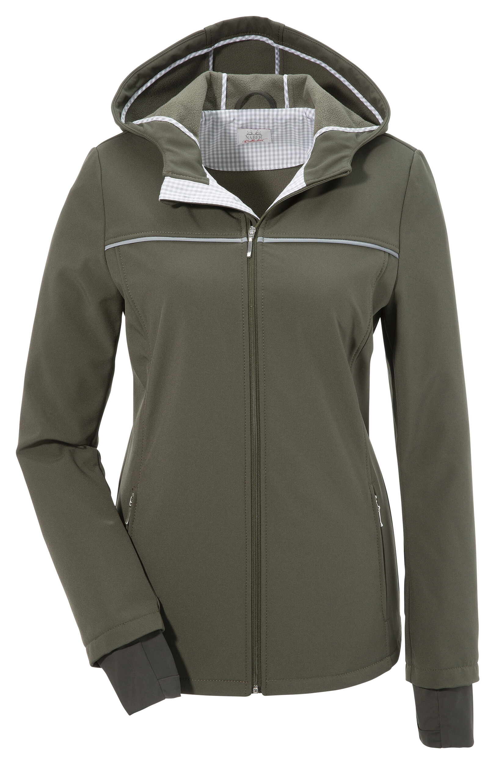 Trachtenjacke, mit Kapuze, Damen, mit Reflektorenstreifen vorne