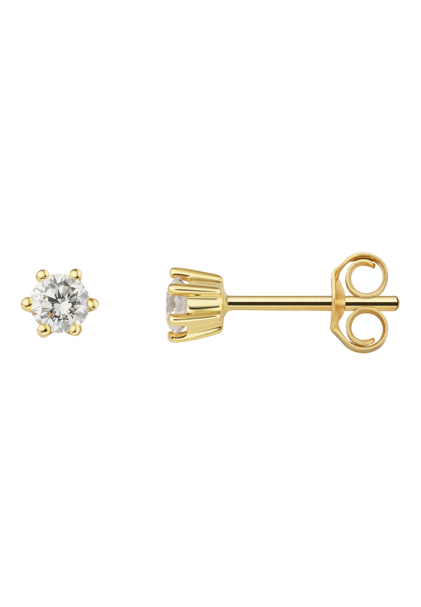 ONE ELEMENT Paar Ohrstecker »0.25 ct Diamant Brillant Ohrringe  Ohrstecker aus 585 Gelbgold«