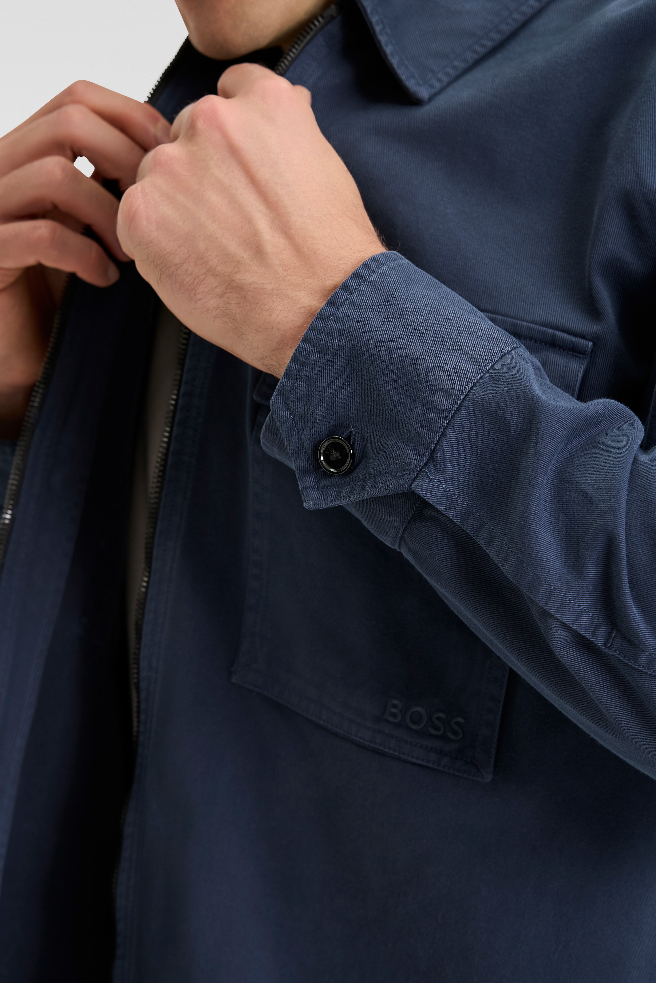 BOSS ORANGE Cargojacke »Lovel-zip_12_M«, mit aufgesetzten Taschen