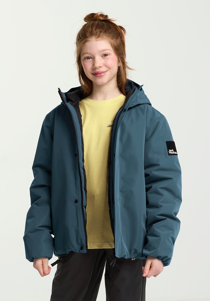 Jack Wolfskin Outdoorjacke »TEEN INS JACKET K«, mit Kapuze