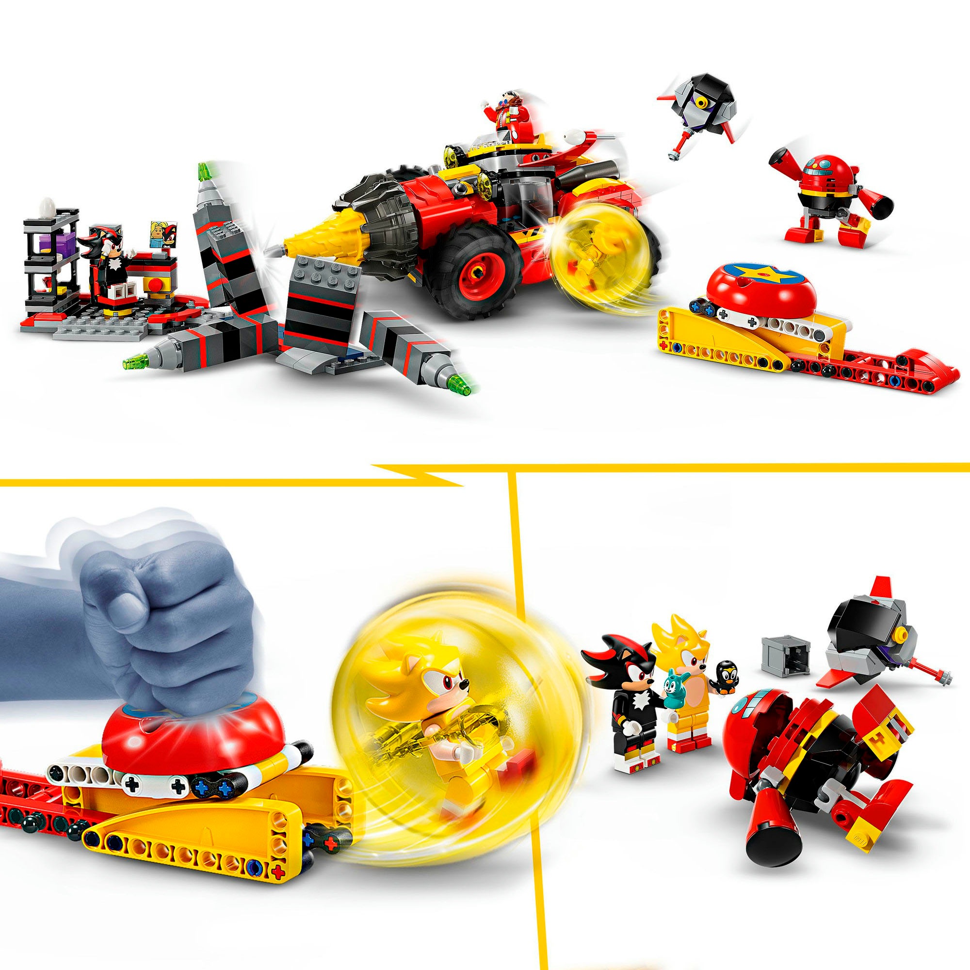 LEGO® Konstruktionsspielsteine »Super Sonic vs. Egg Drillster (76999), LEGO Sonic«, (590 St.), Made in Europe