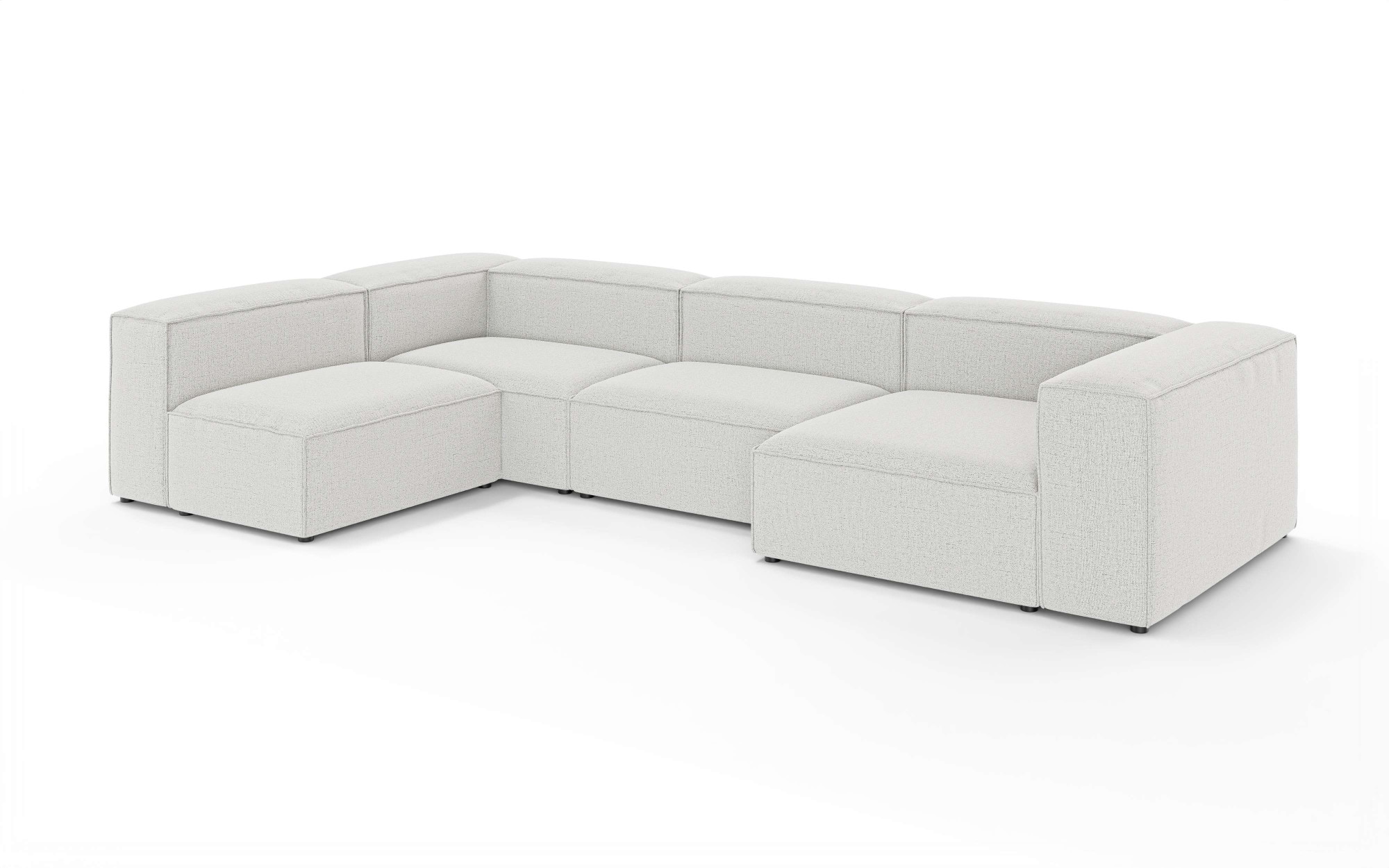INOSIGN Wohnlandschaft »HAILY U-Form mit Ottomane links/rechts, Maße B/T/H: 360/200/72 cm«, als Modul oder separat verwendbar, für individuelle Zusammenstellung