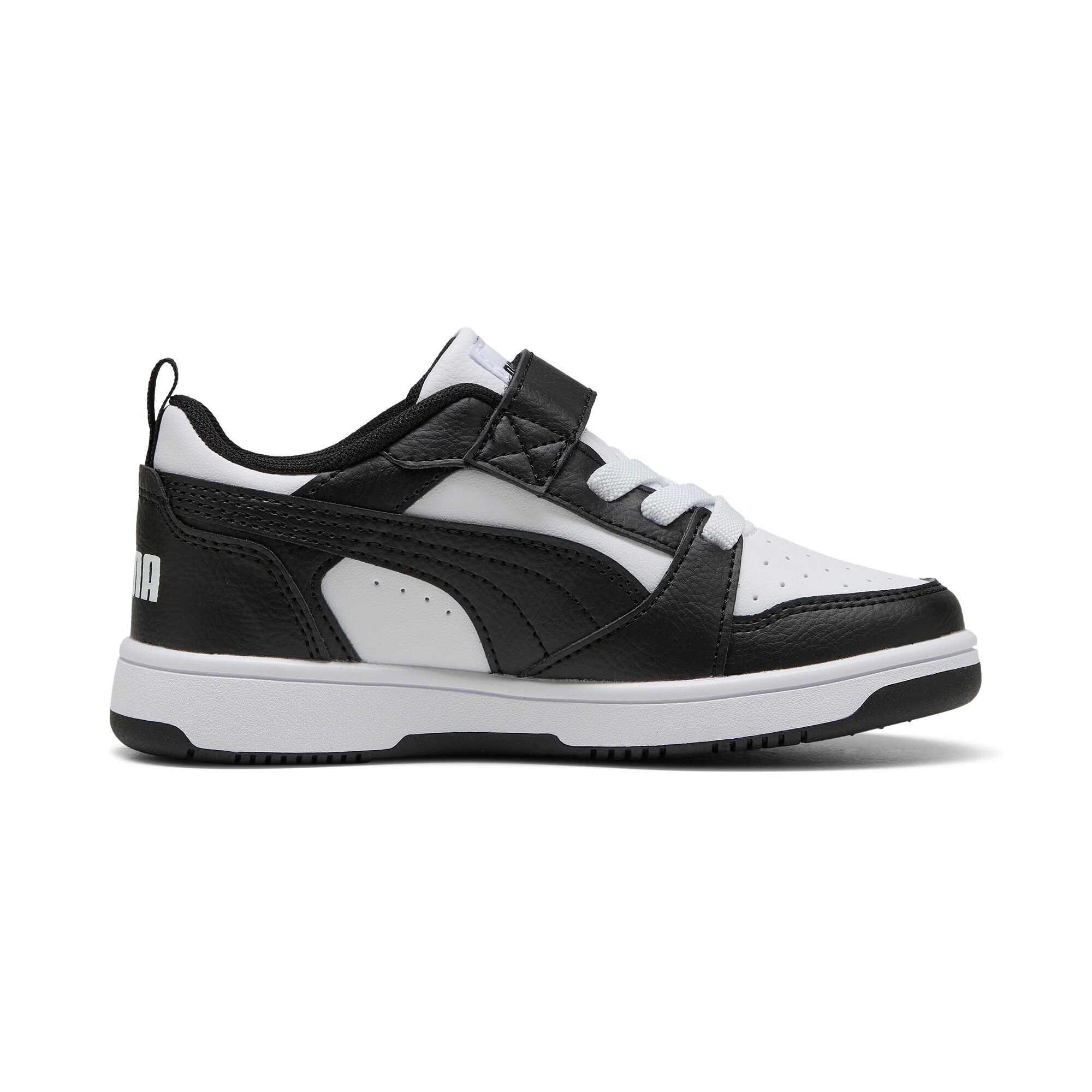 PUMA Sneaker »REBOUND V6 LO AC+ PS«  knöchelhoher Schnitt, mit Klettverschluss, mit Gummilaufsohle