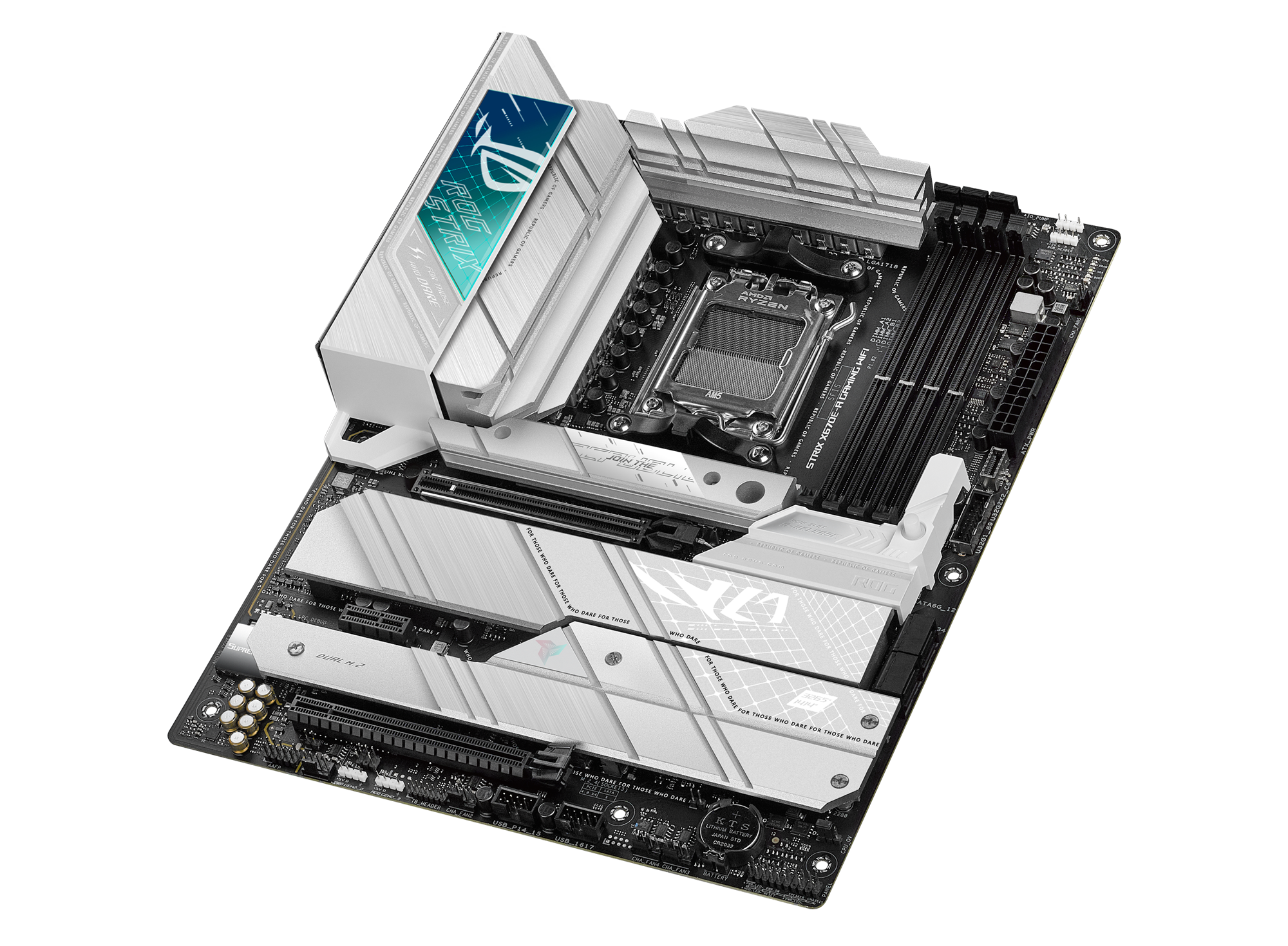 Asus Mainboard »ROG STRIX X670E-A GAMING WIFI«, Ryzen 7000, ATX, DDR5 Speicher, 4x M.2, USB 3.2