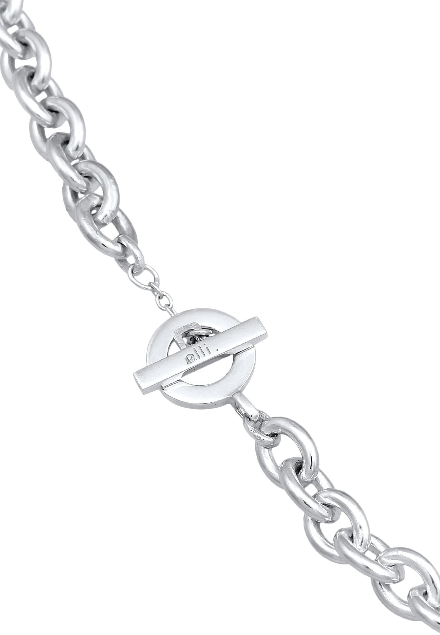 Elli Premium Kette ohne Anhänger »Halskette Ankerkette Grob Glieder Unisex 925 Silber rhodiniert«