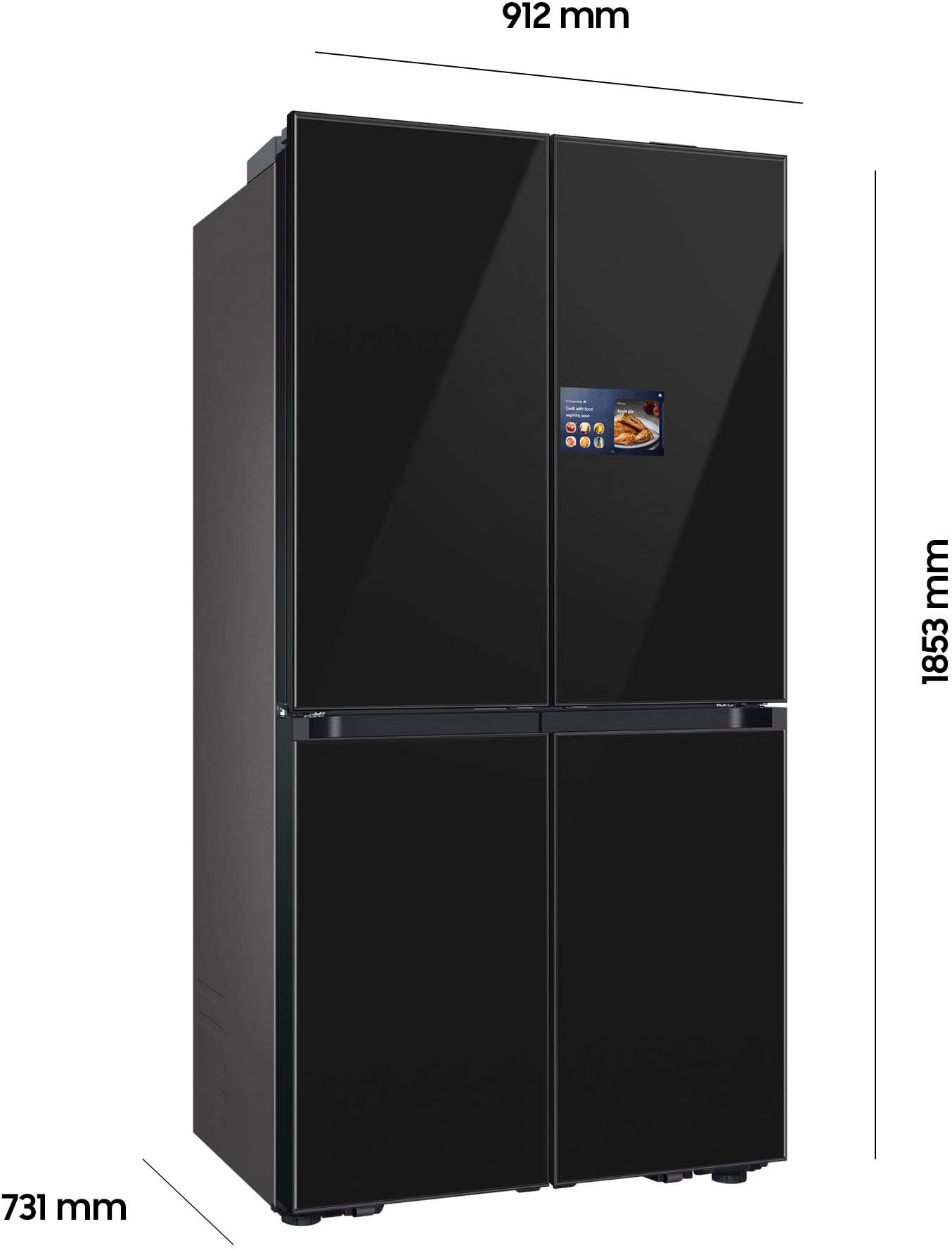 Samsung French Door RM94F »RM90F67CECEF« 185,3 cm hoch 91,2 cm breit