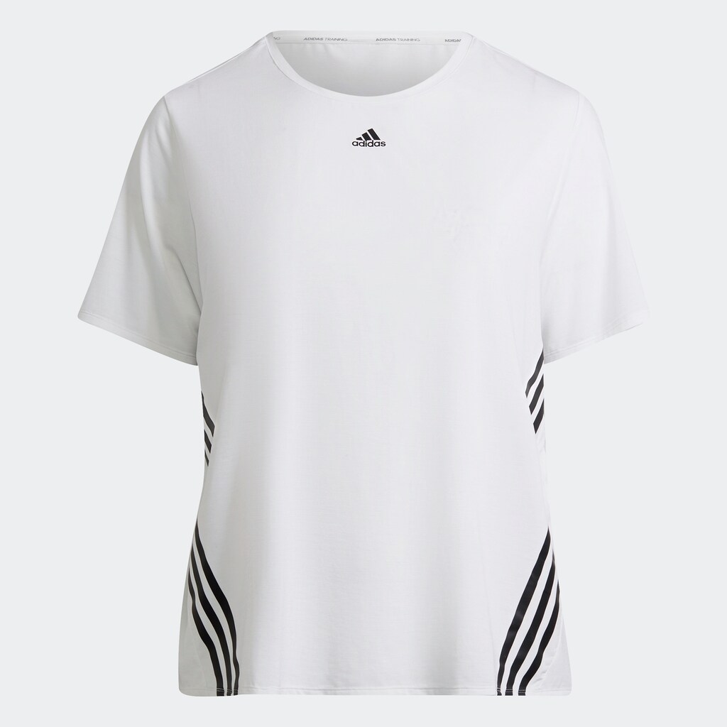 adidas Performance T-Shirt »TRAIN ICONS 3-STREIFEN – GROSSE GRÖSSEN«