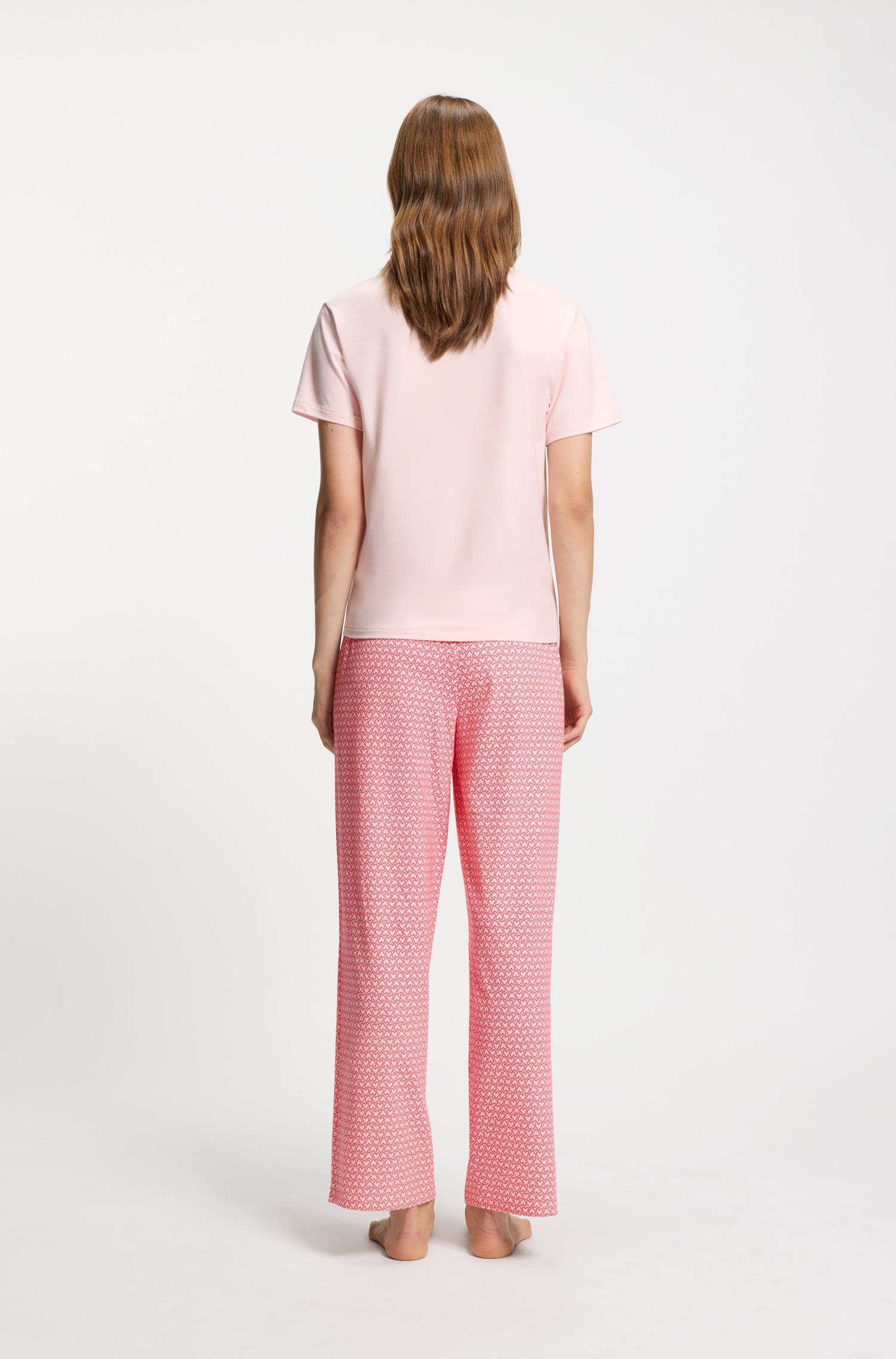 HUGO Underwear Pyjamahose  elastischer Bund, gerader Schnitt, gewellte Kanten