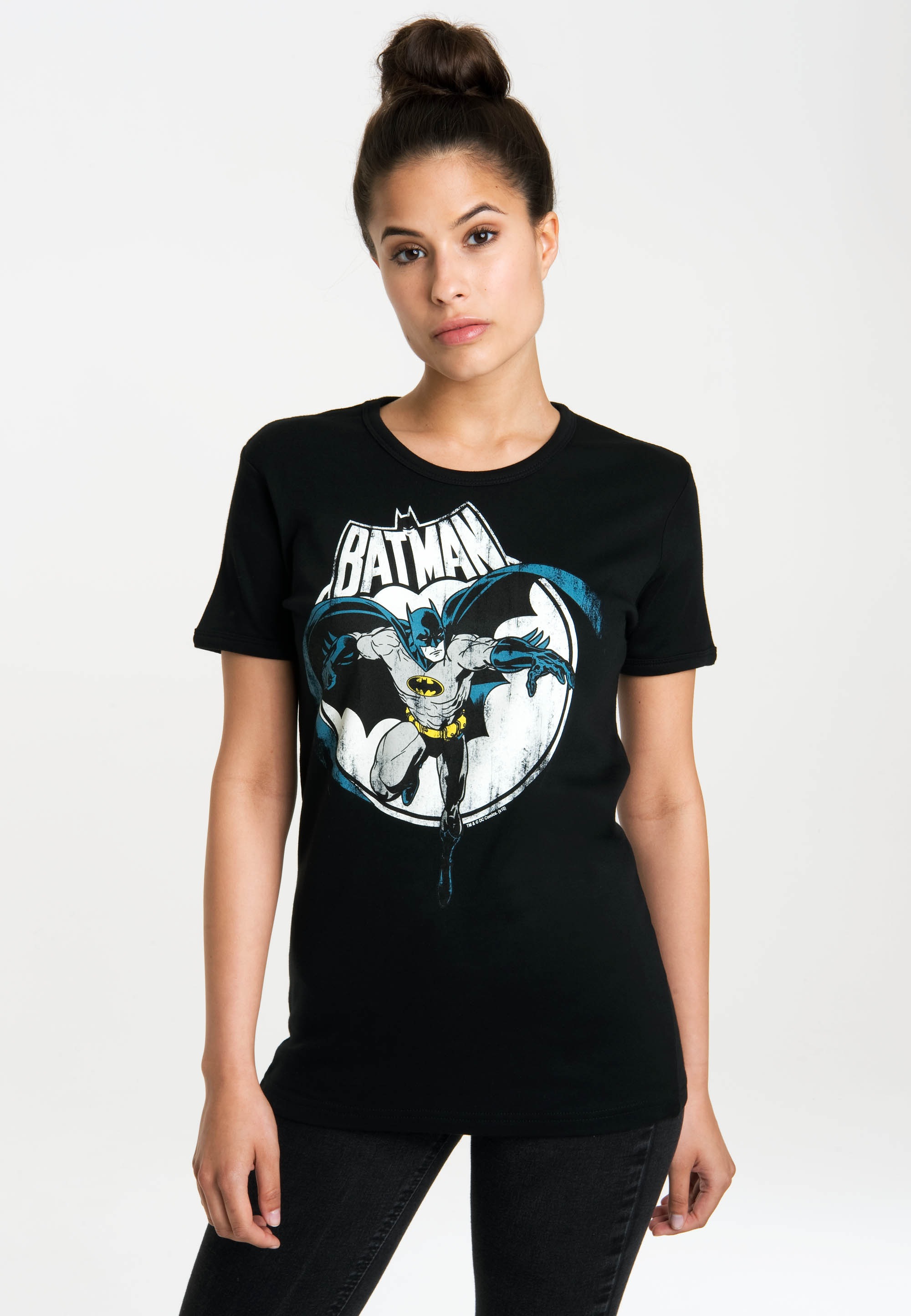 LOGOSHIRT T-Shirt »Batman - Fullmoon«, mit lizenzierten Originaldesign